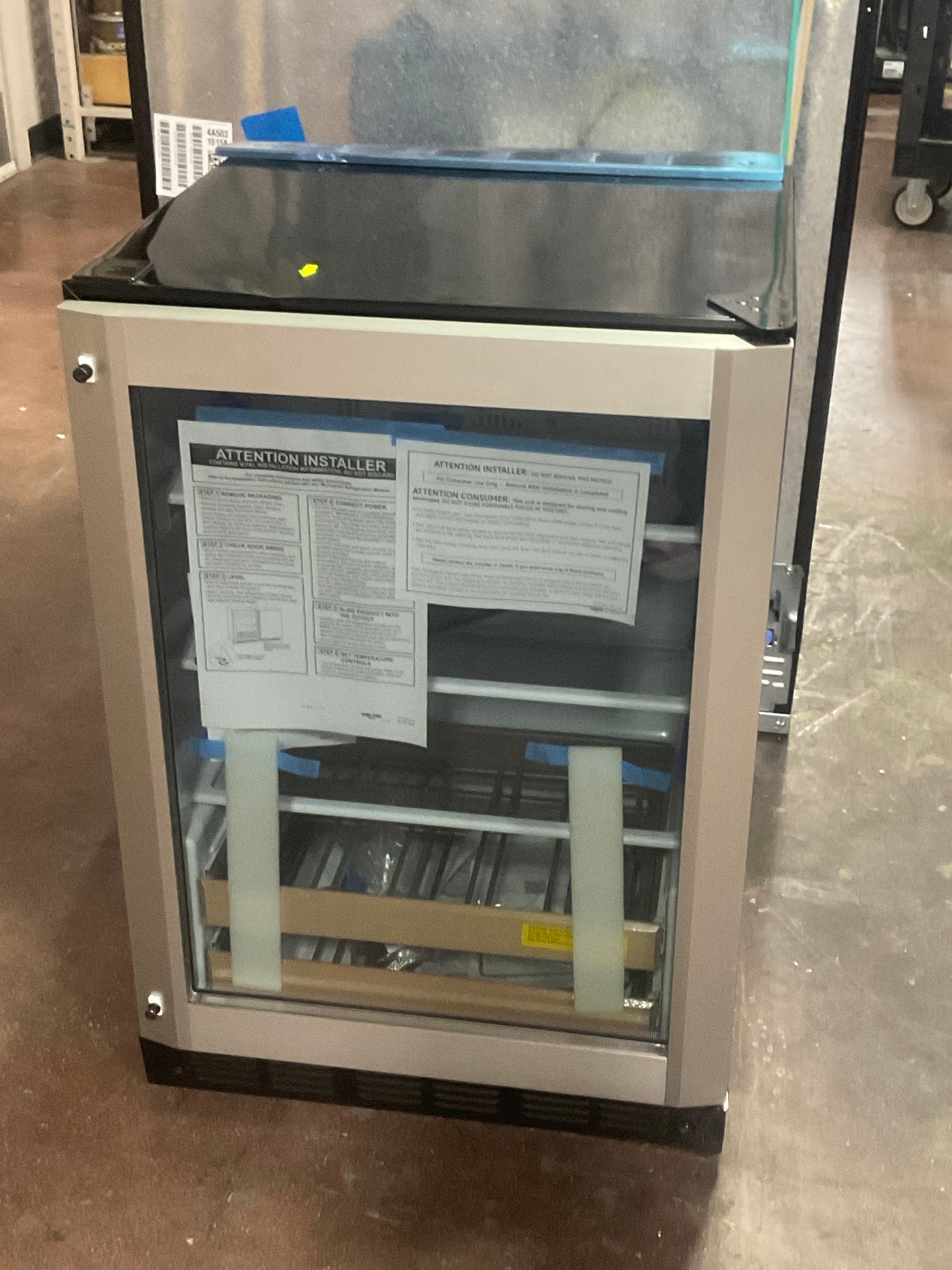 Front view, door closed