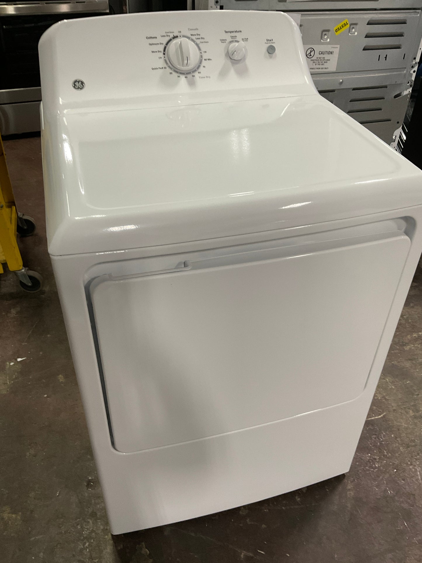 Front view, door closed