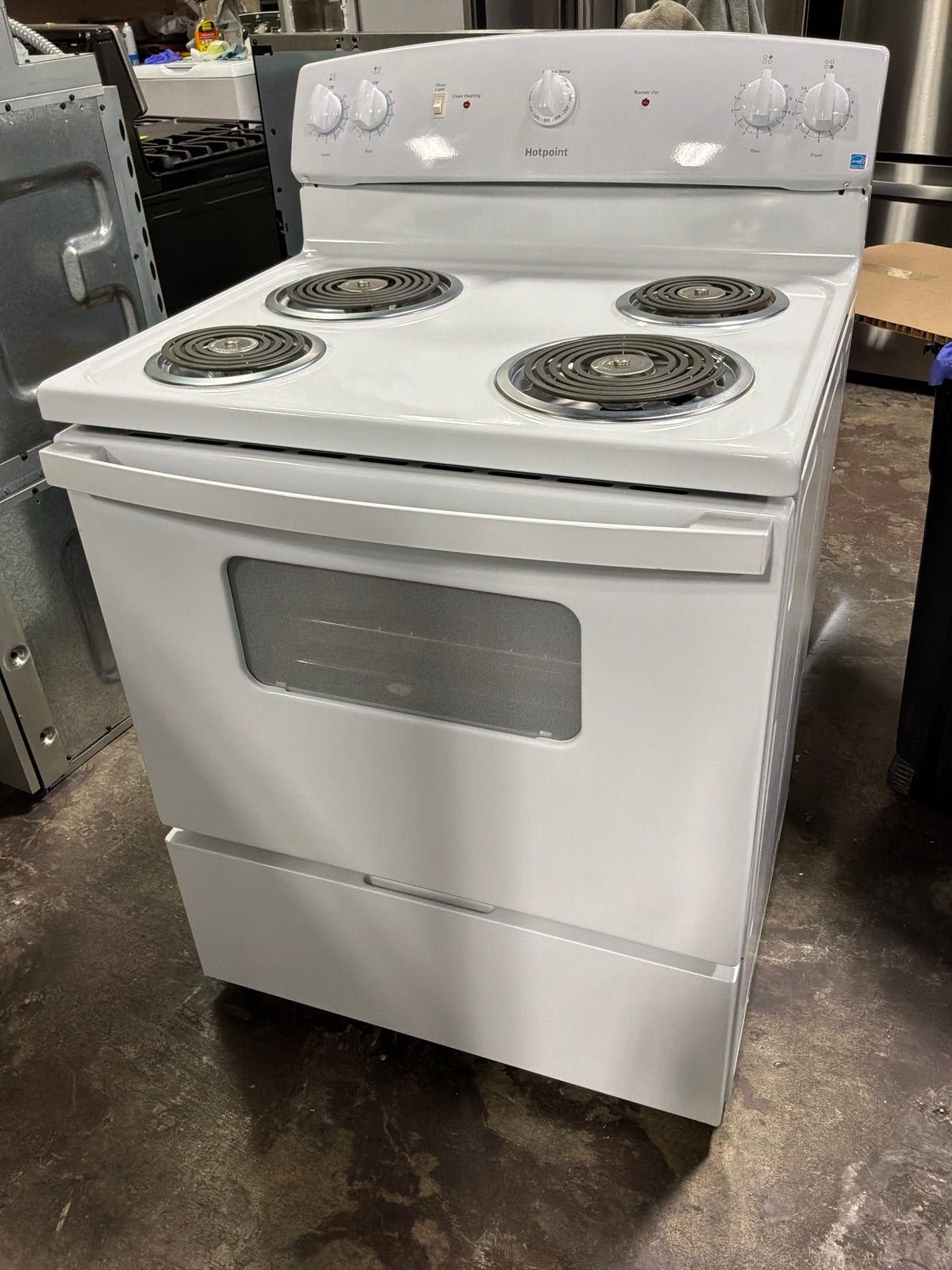Front view, oven-door closed