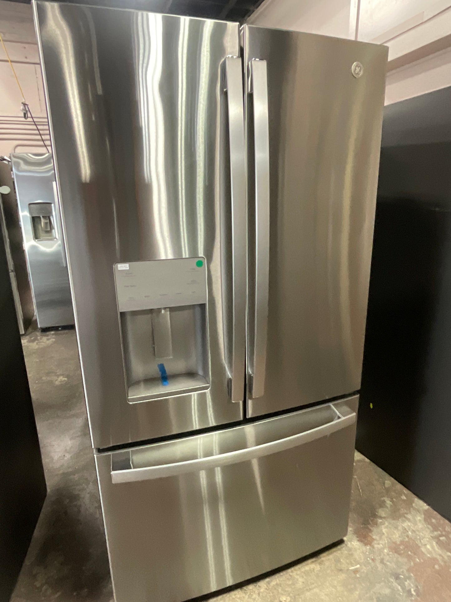 Front view, door closed