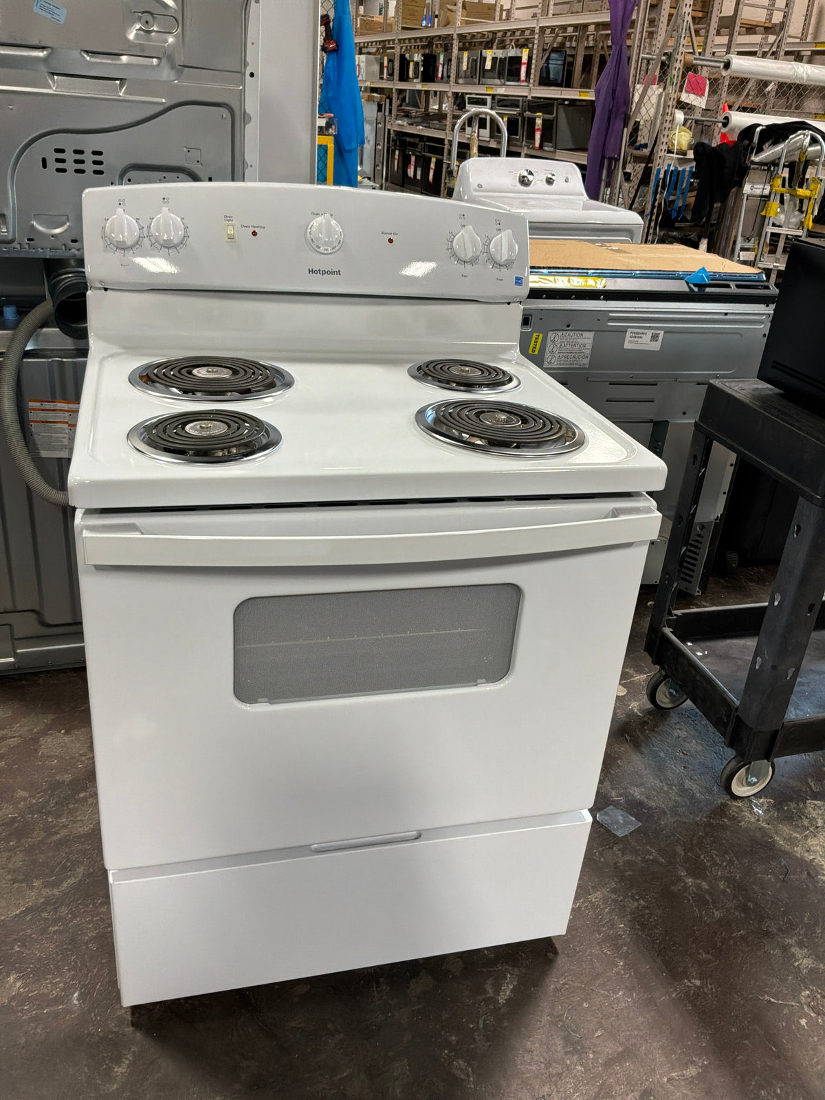 Front view, oven-door closed