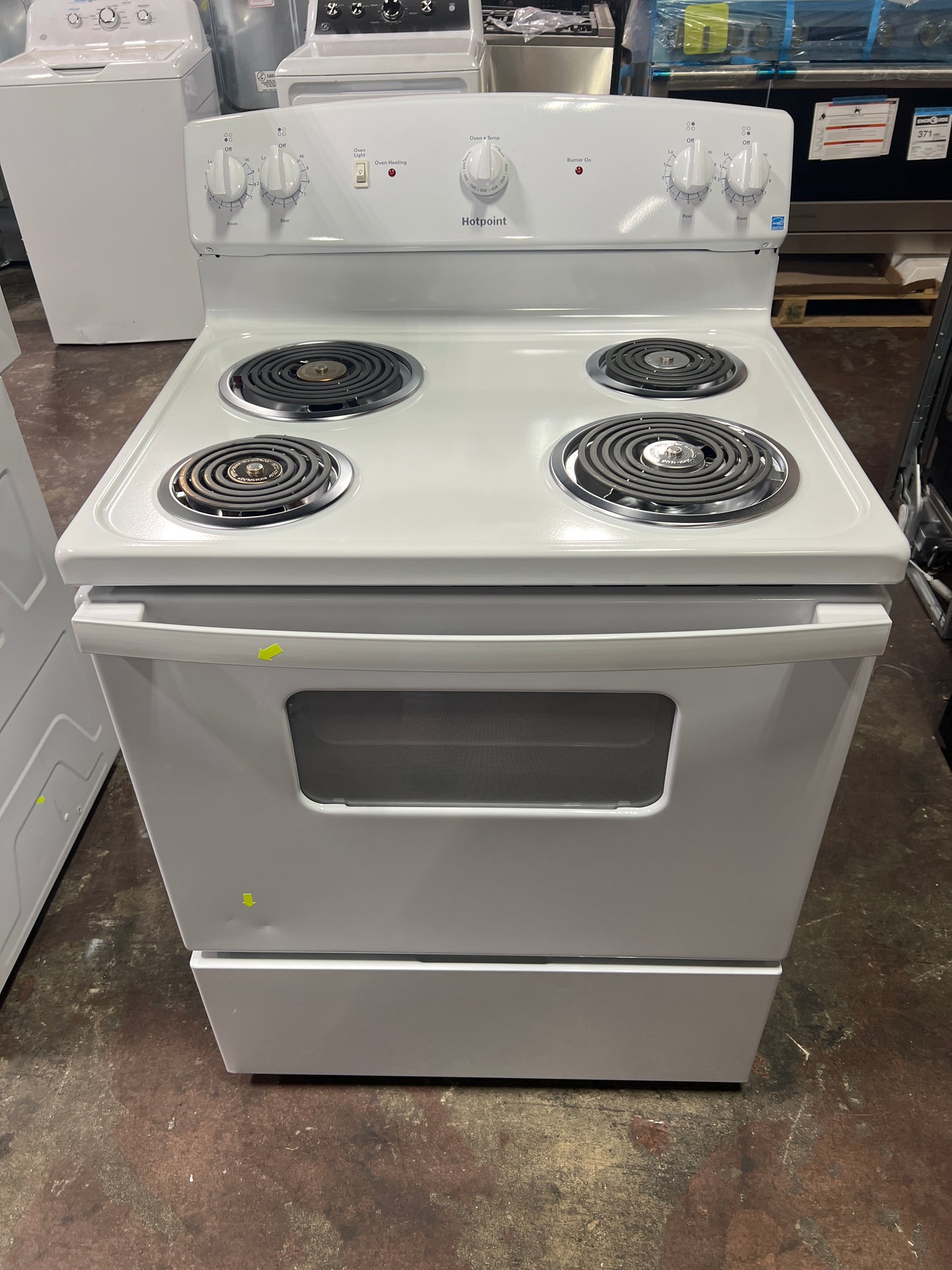 Front view, oven-door closed