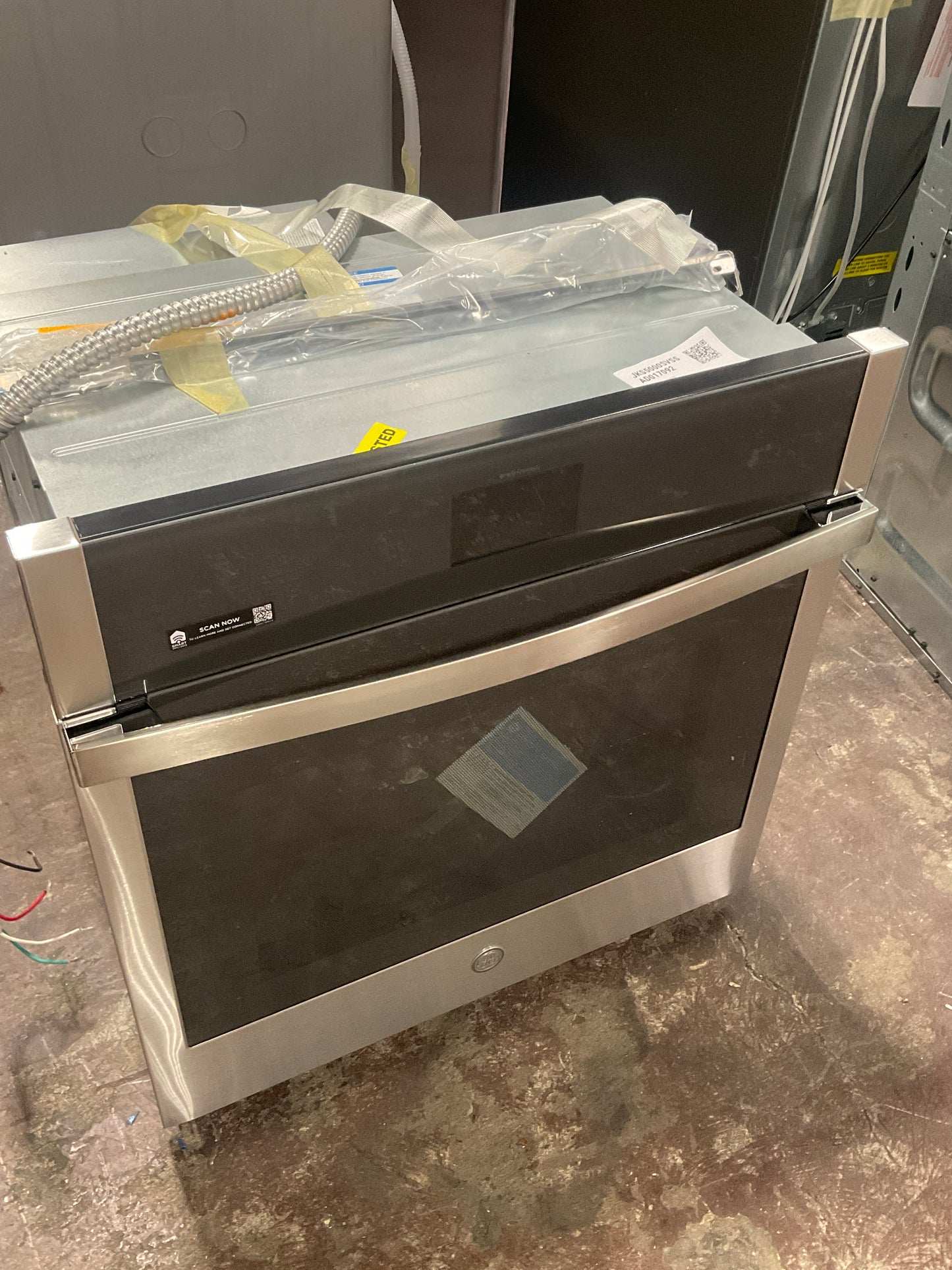 Front view, door closed