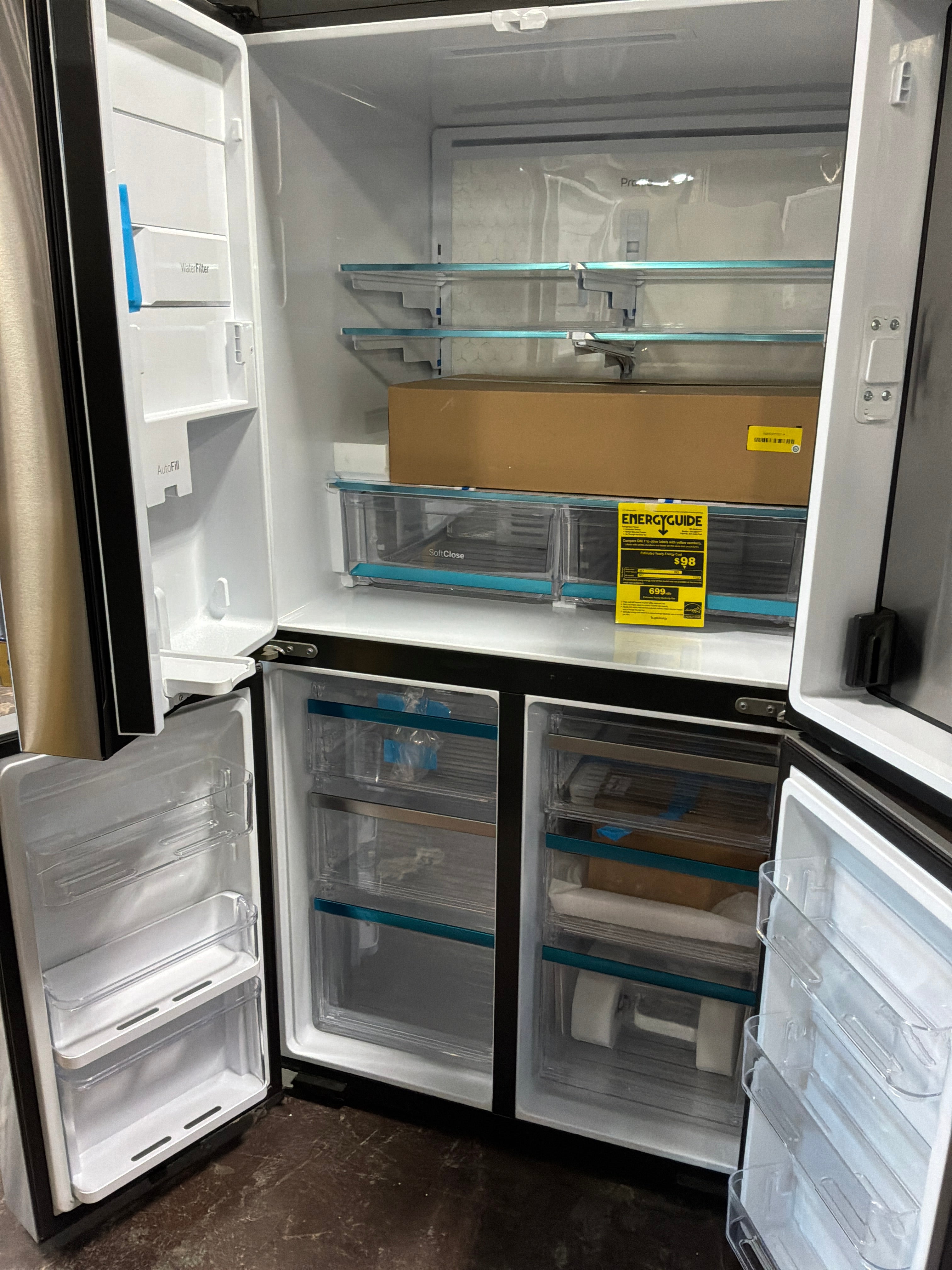 GE Profile™ ENERGY STAR® 28.4 Cu. Ft. Quad-Door Refrigerator with