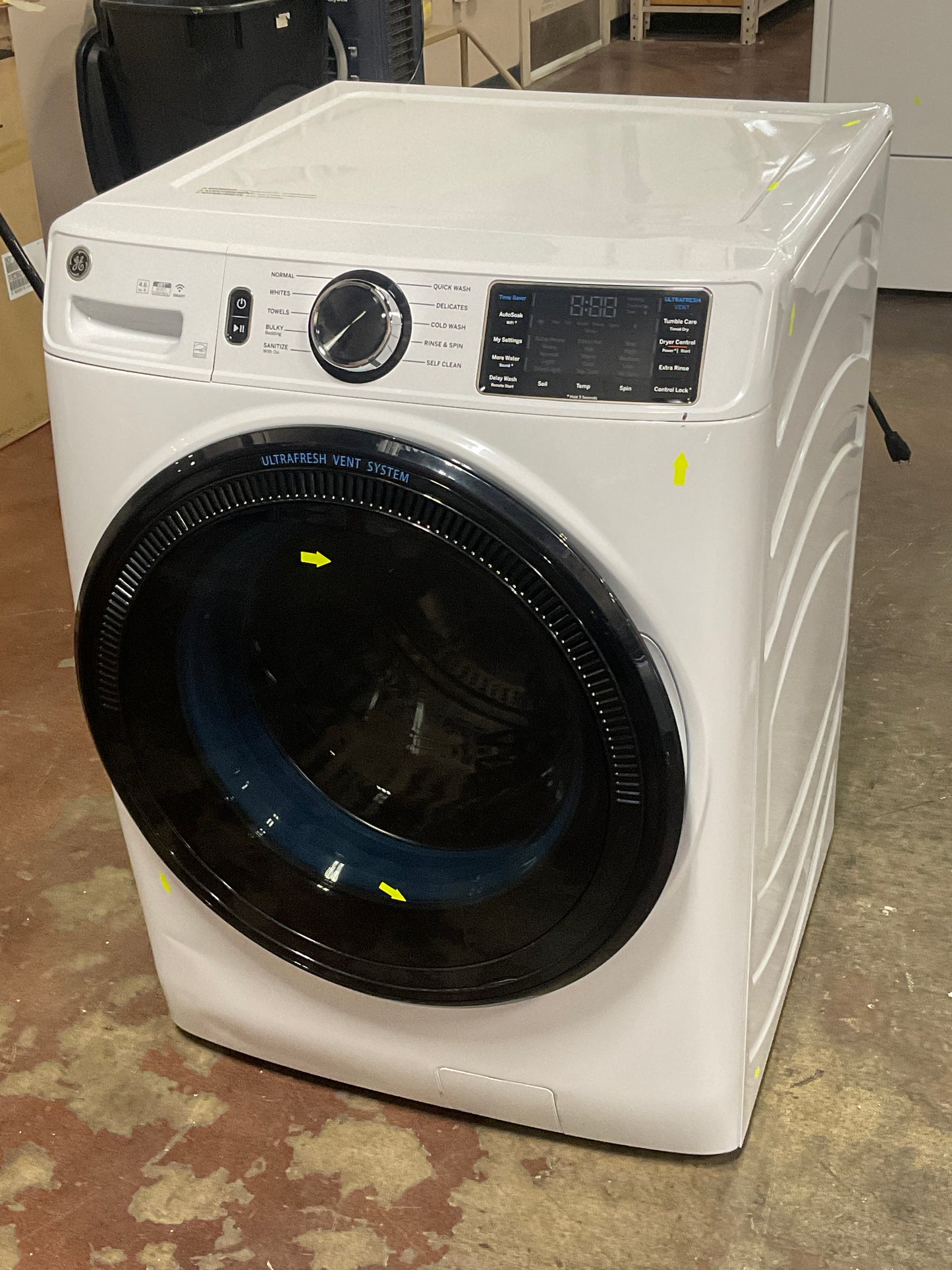 Front view, door closed