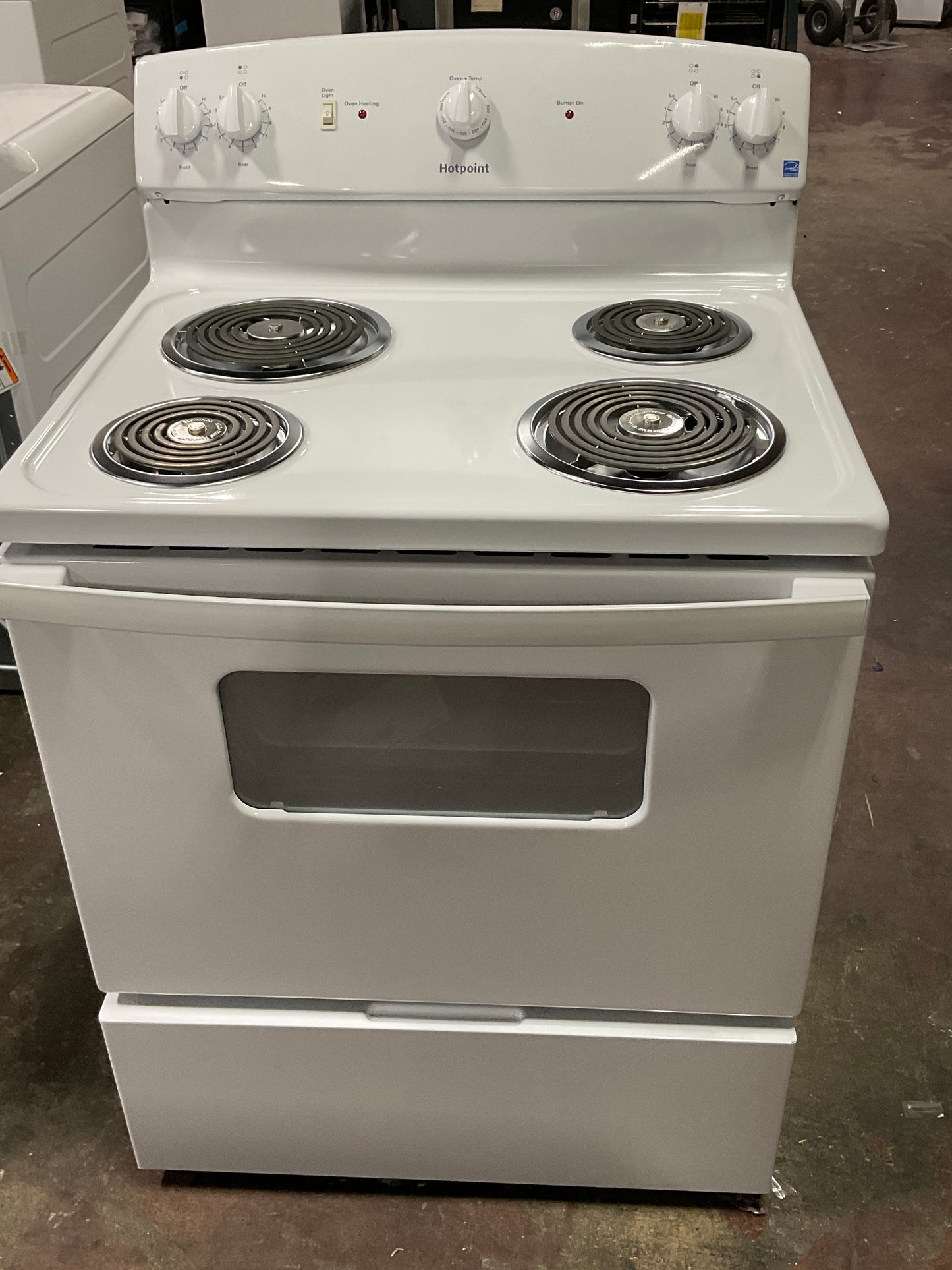 Front view, oven-door closed