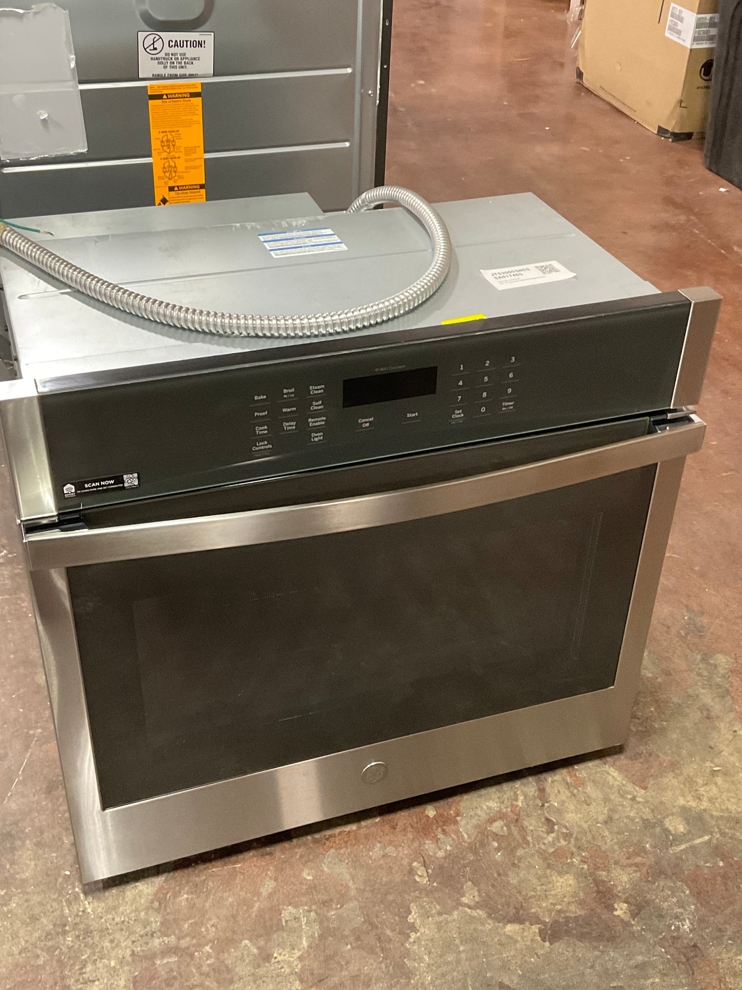 Front view, door closed