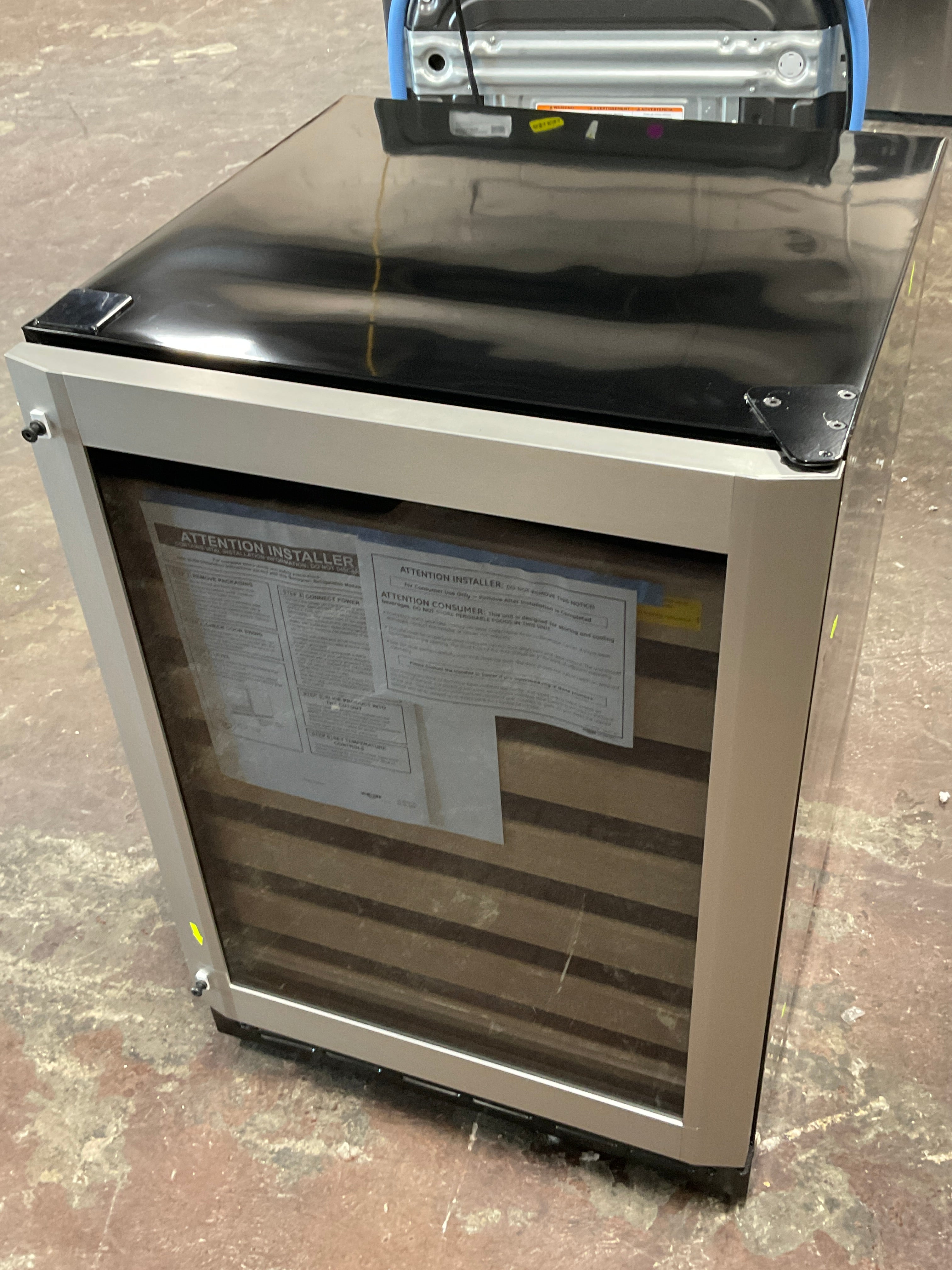 Front view, door closed