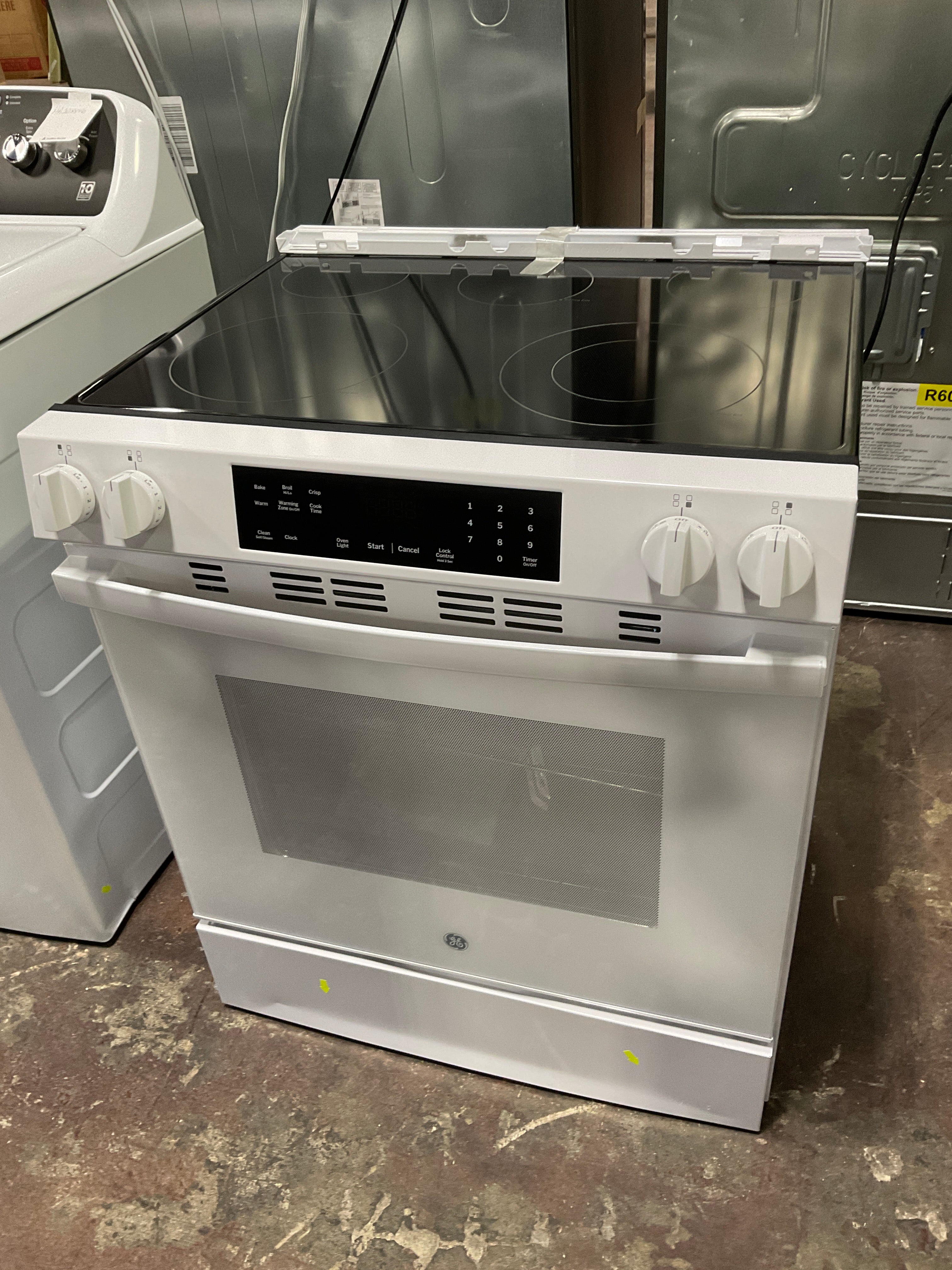 Front view, oven-door closed