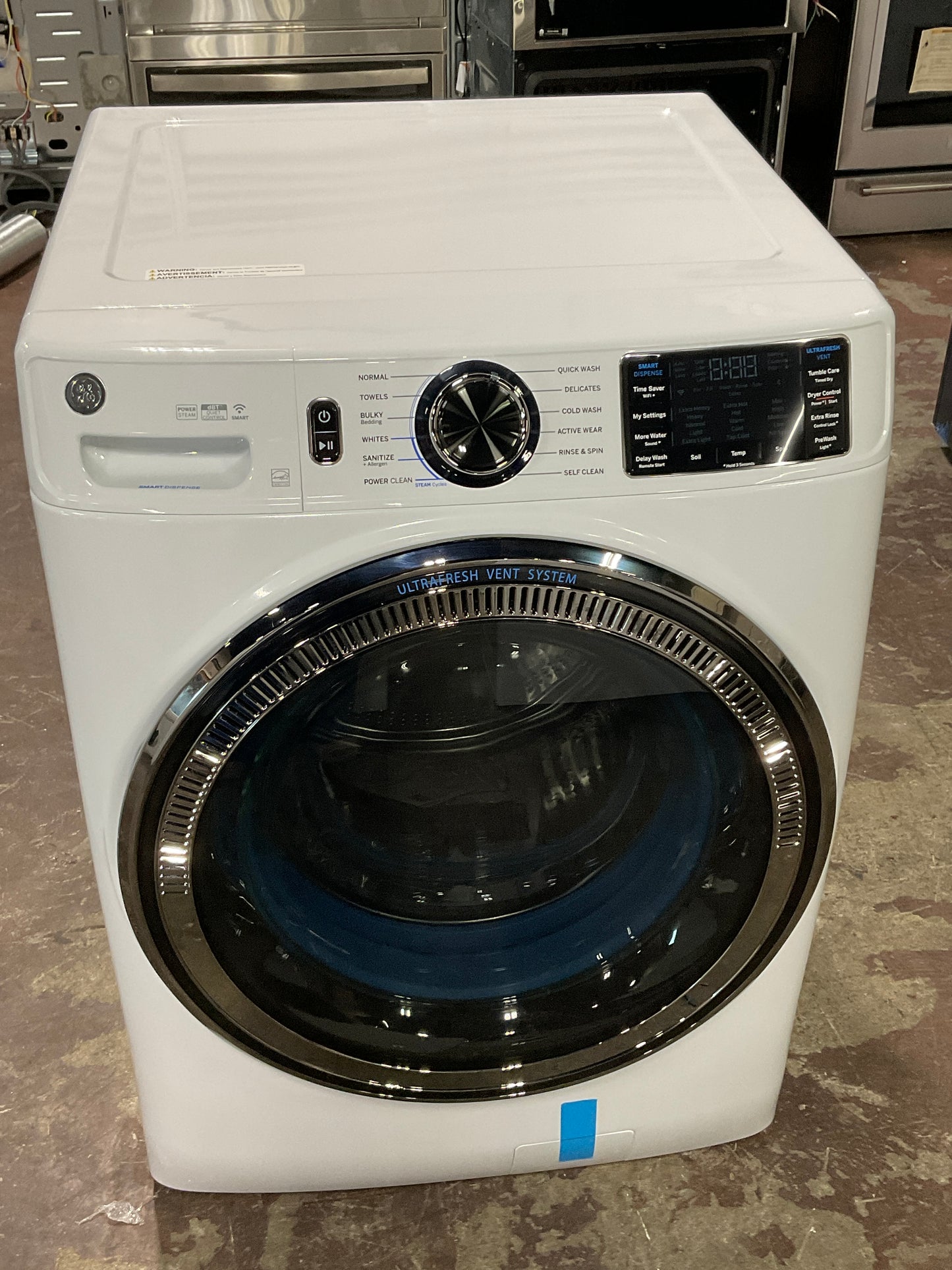 Front view, door closed