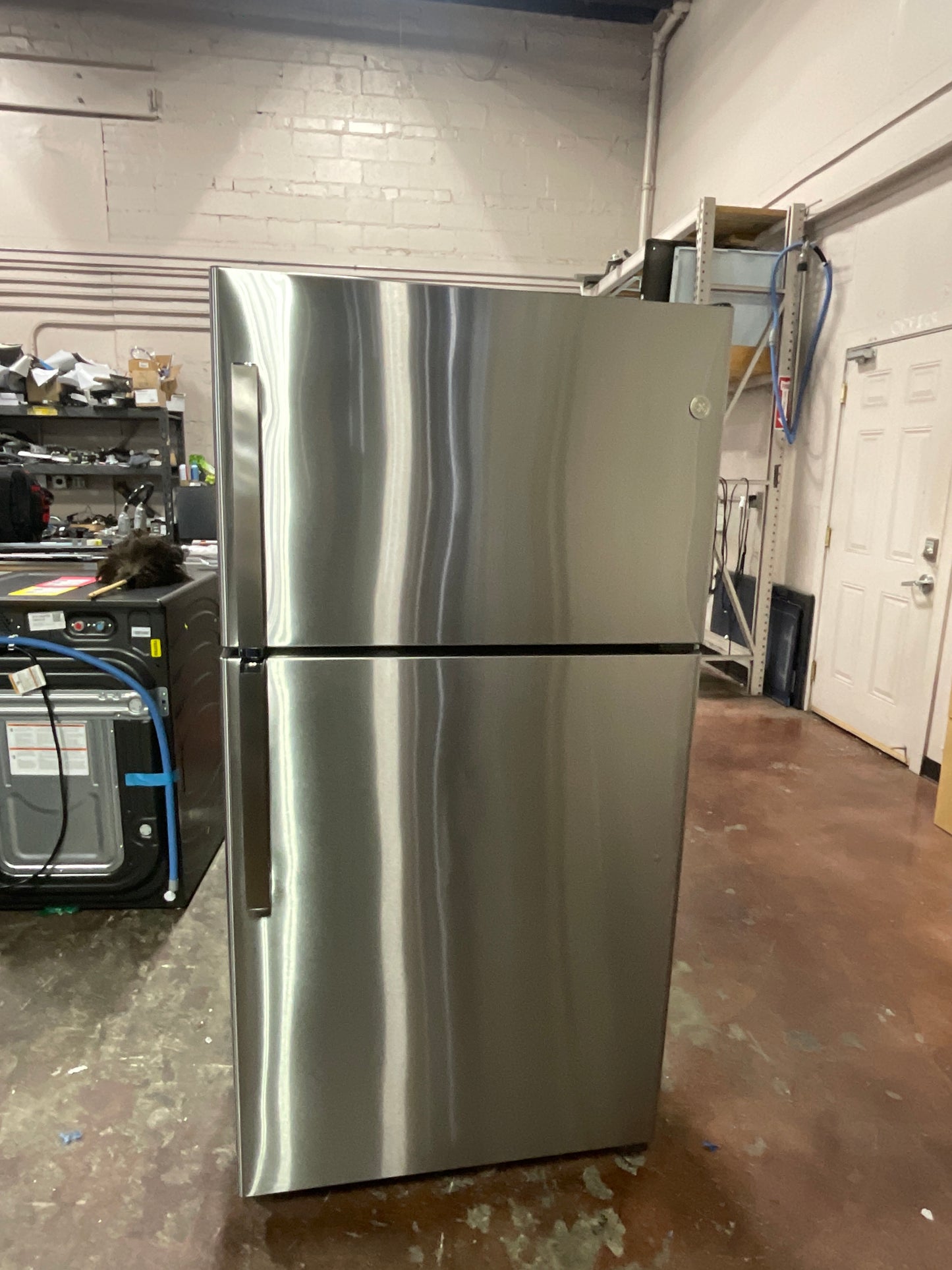 Front view, door closed