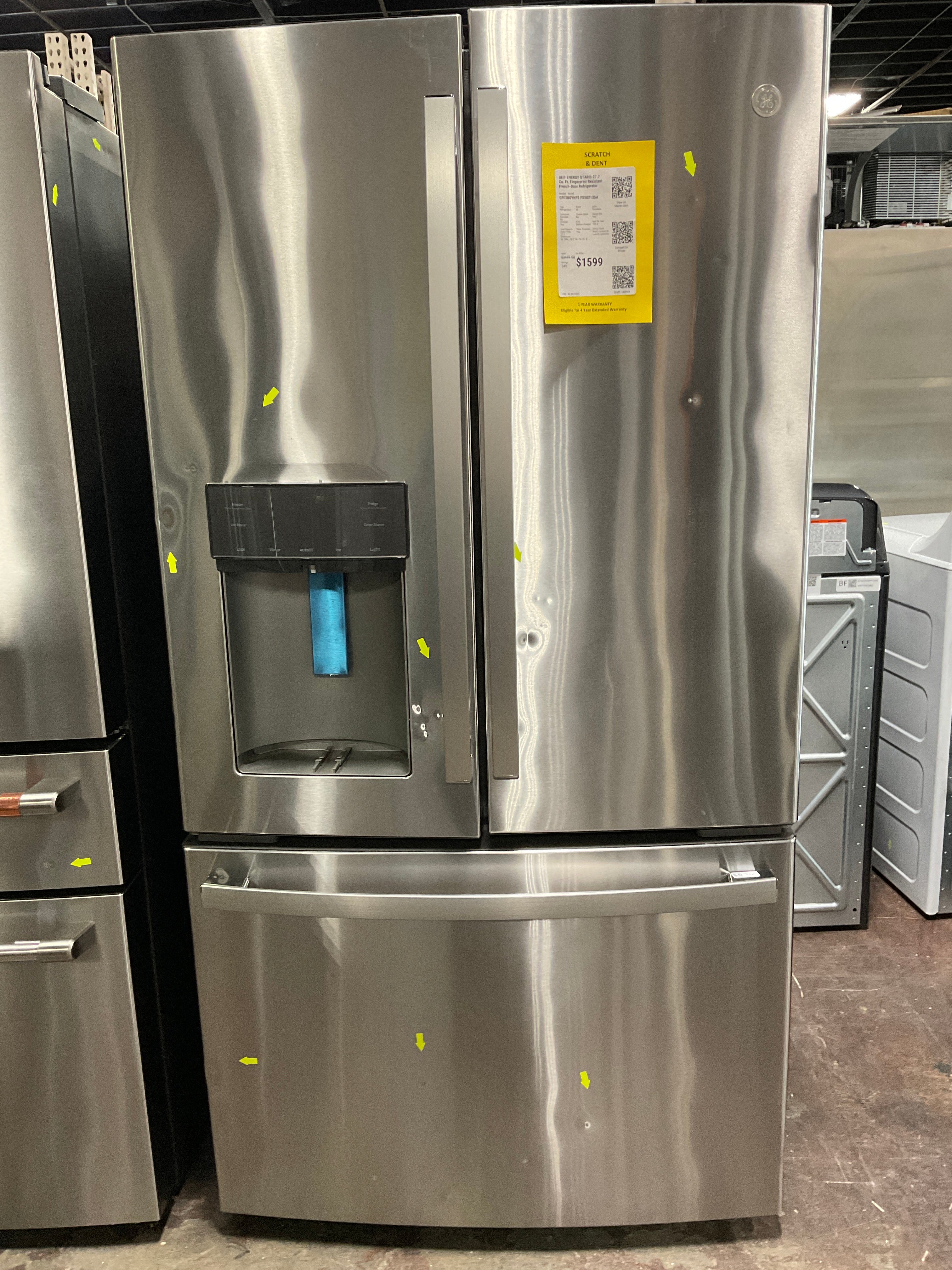 Front view, door closed