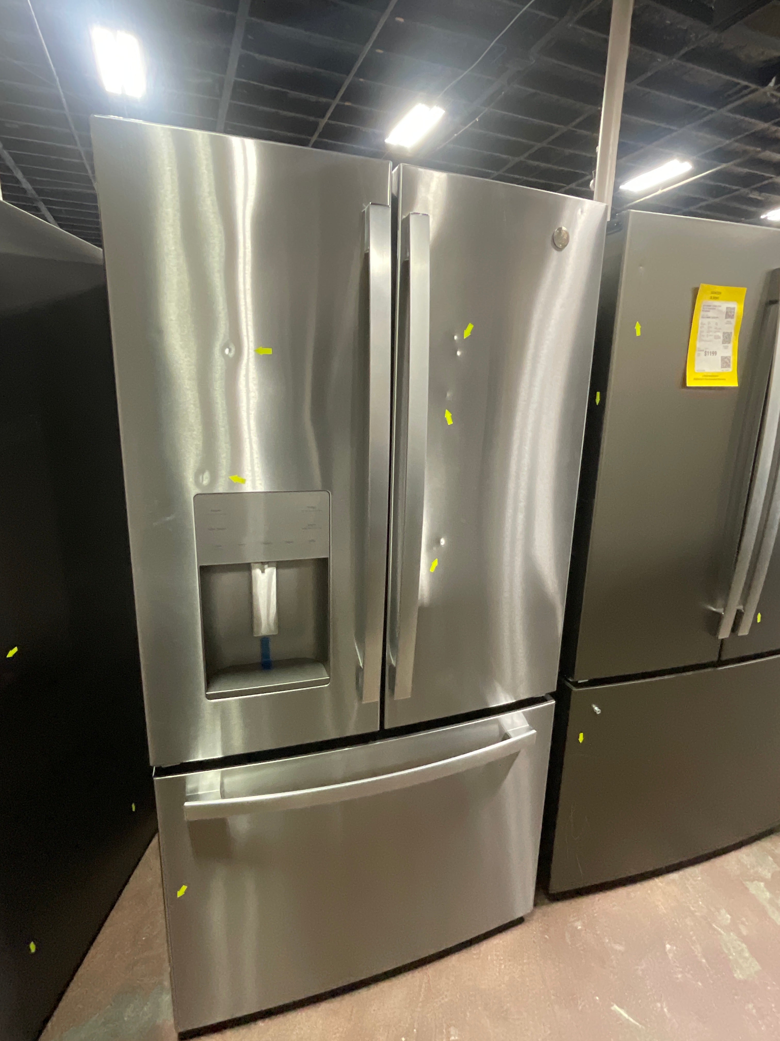 Front view, door closed