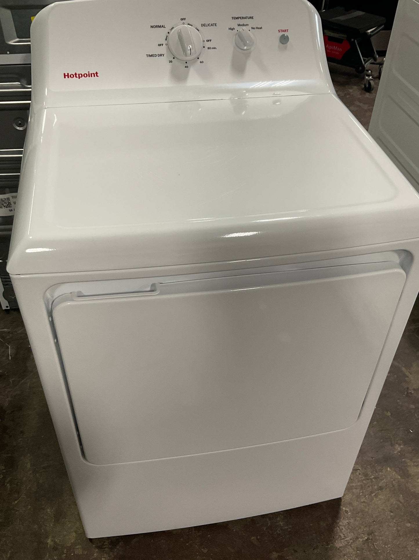 Front view, door closed