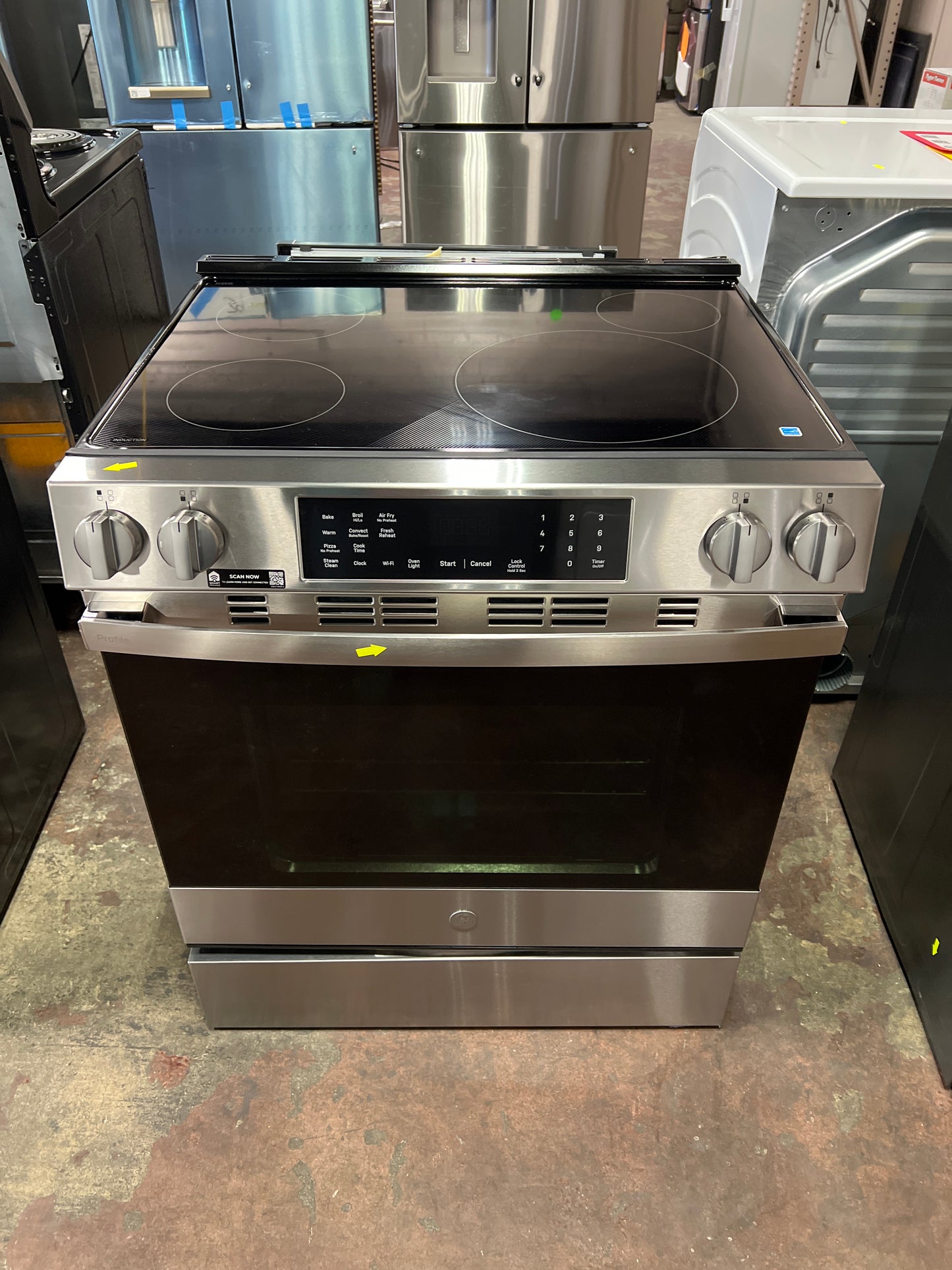 Front view, oven-door closed