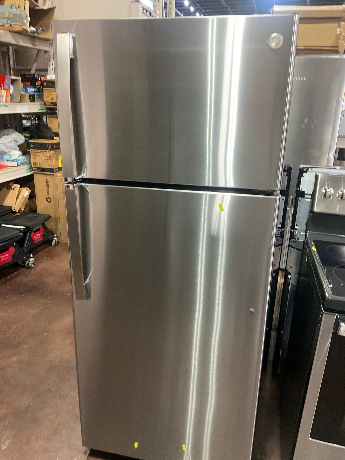 Front view, door closed