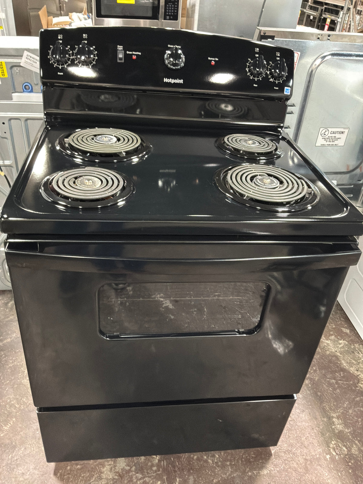 Front view, oven-door closed