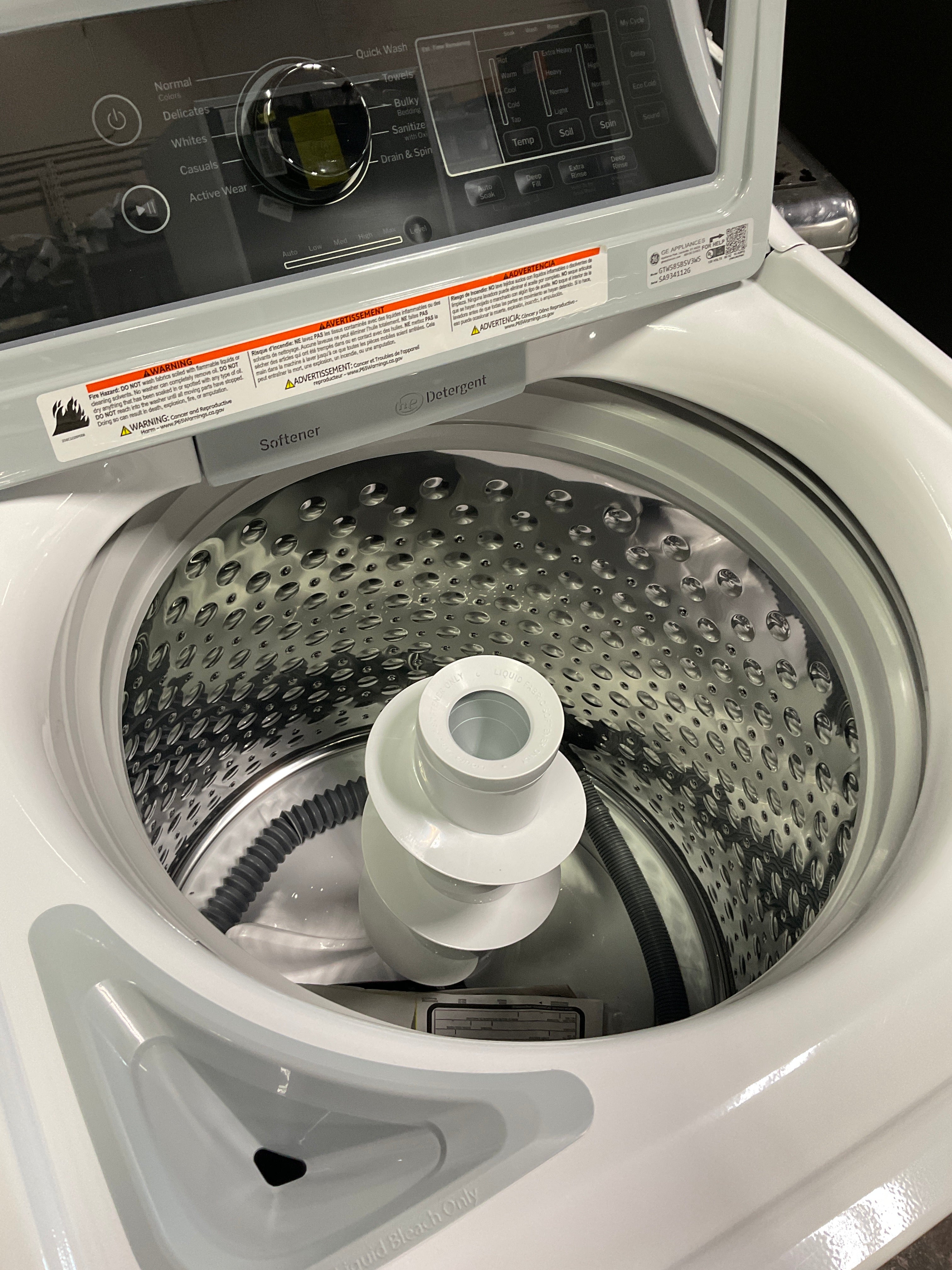 Front view, door open