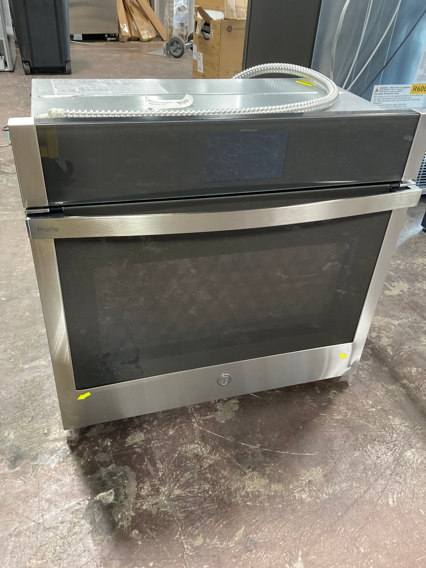 Front view, door closed