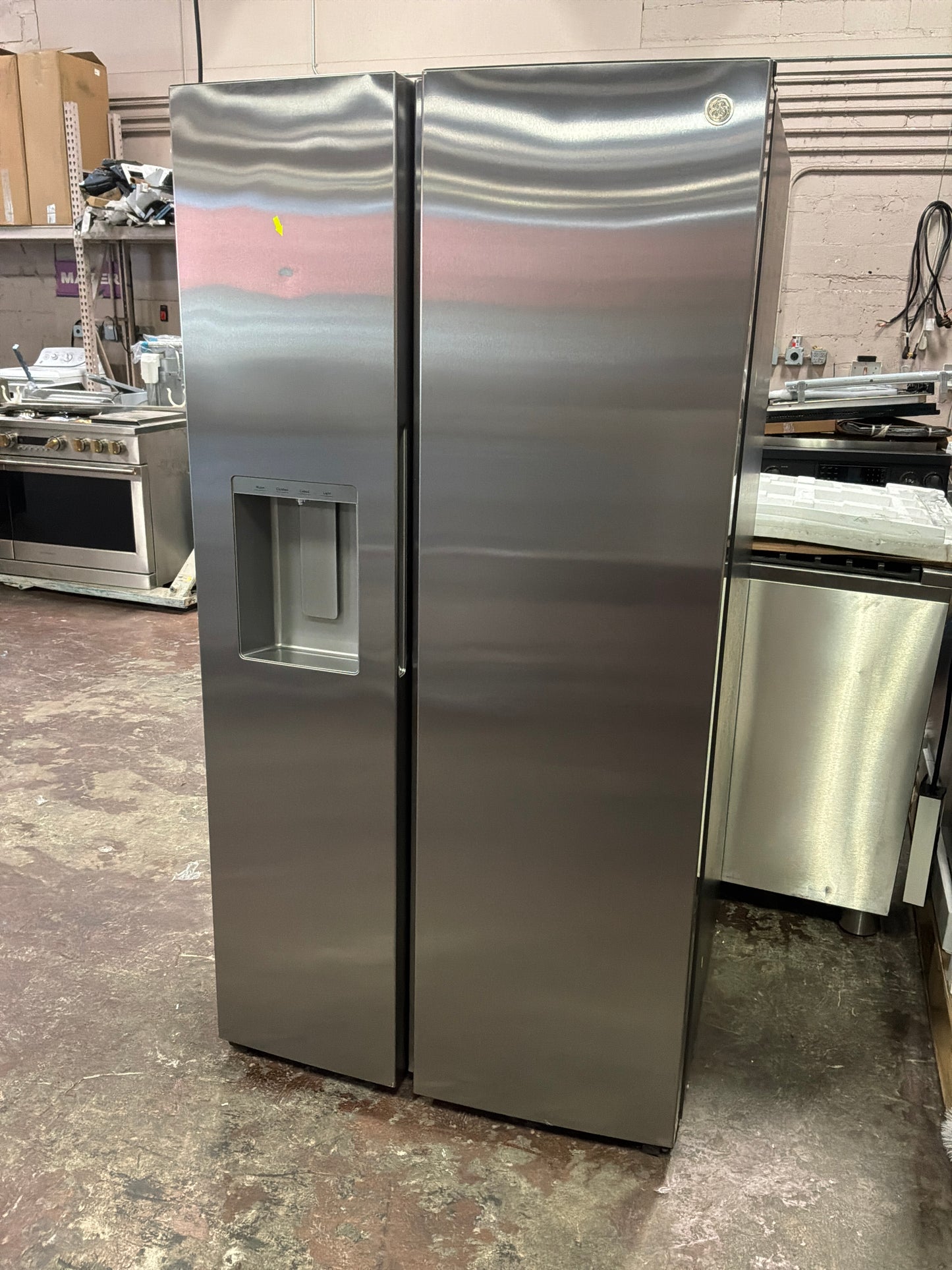 Front view, door closed