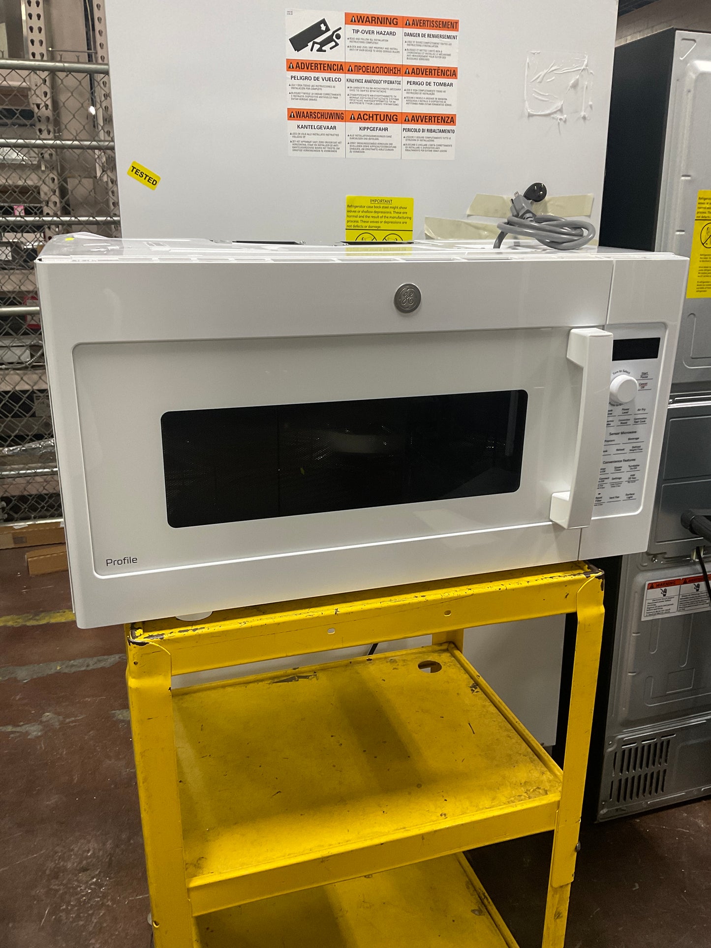 Front view, door closed