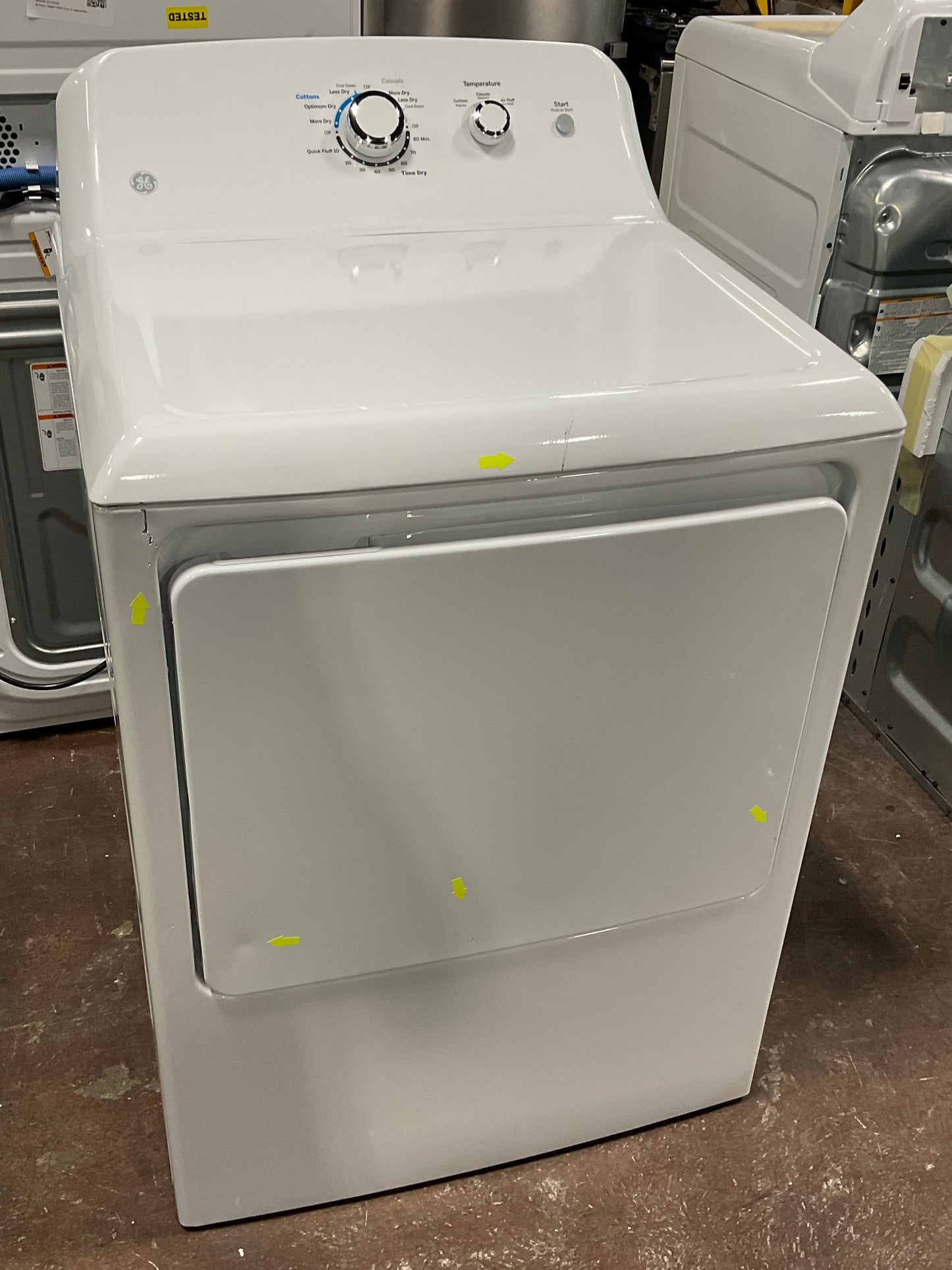 Front view, door closed