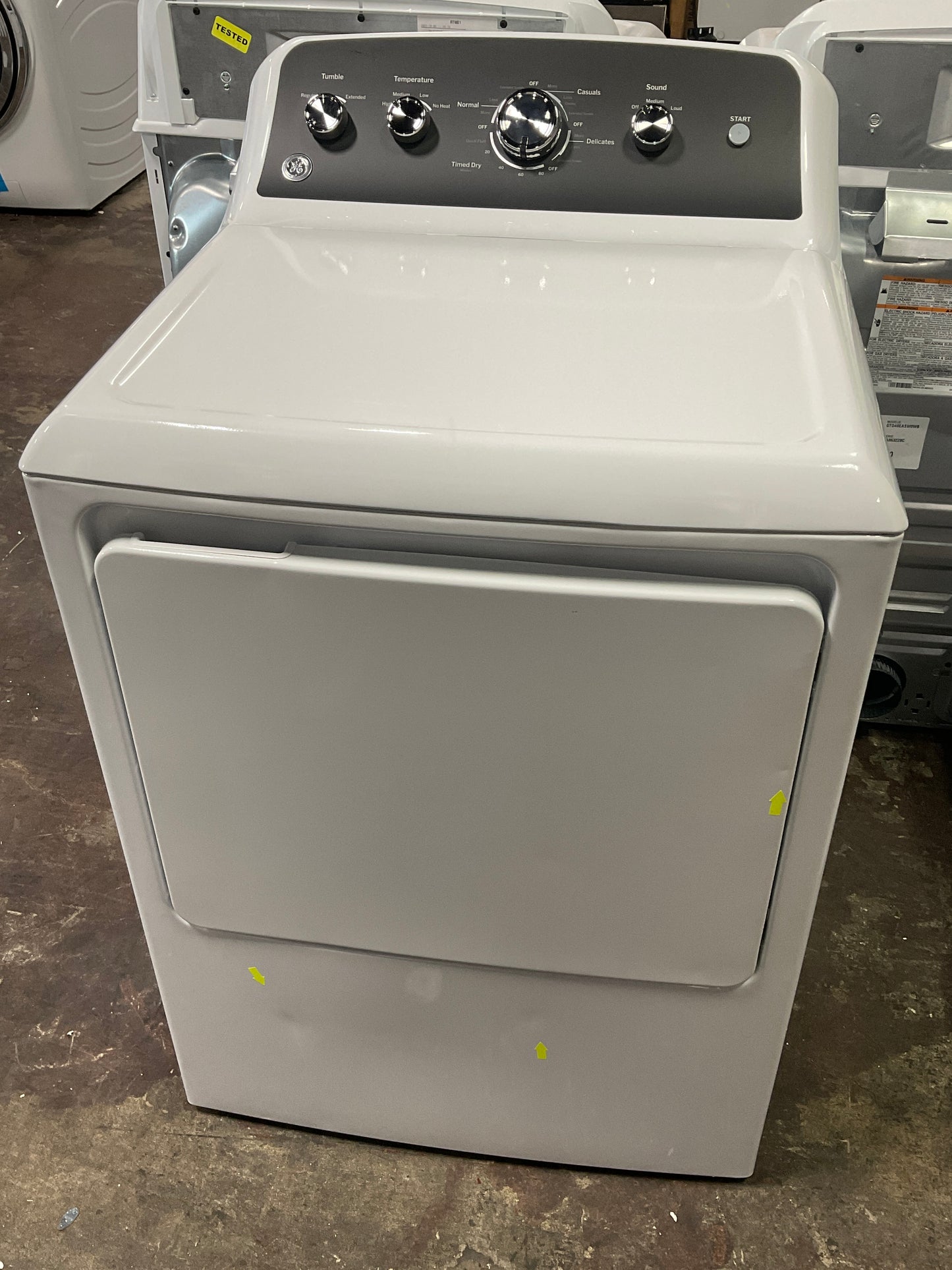 Front view, door closed