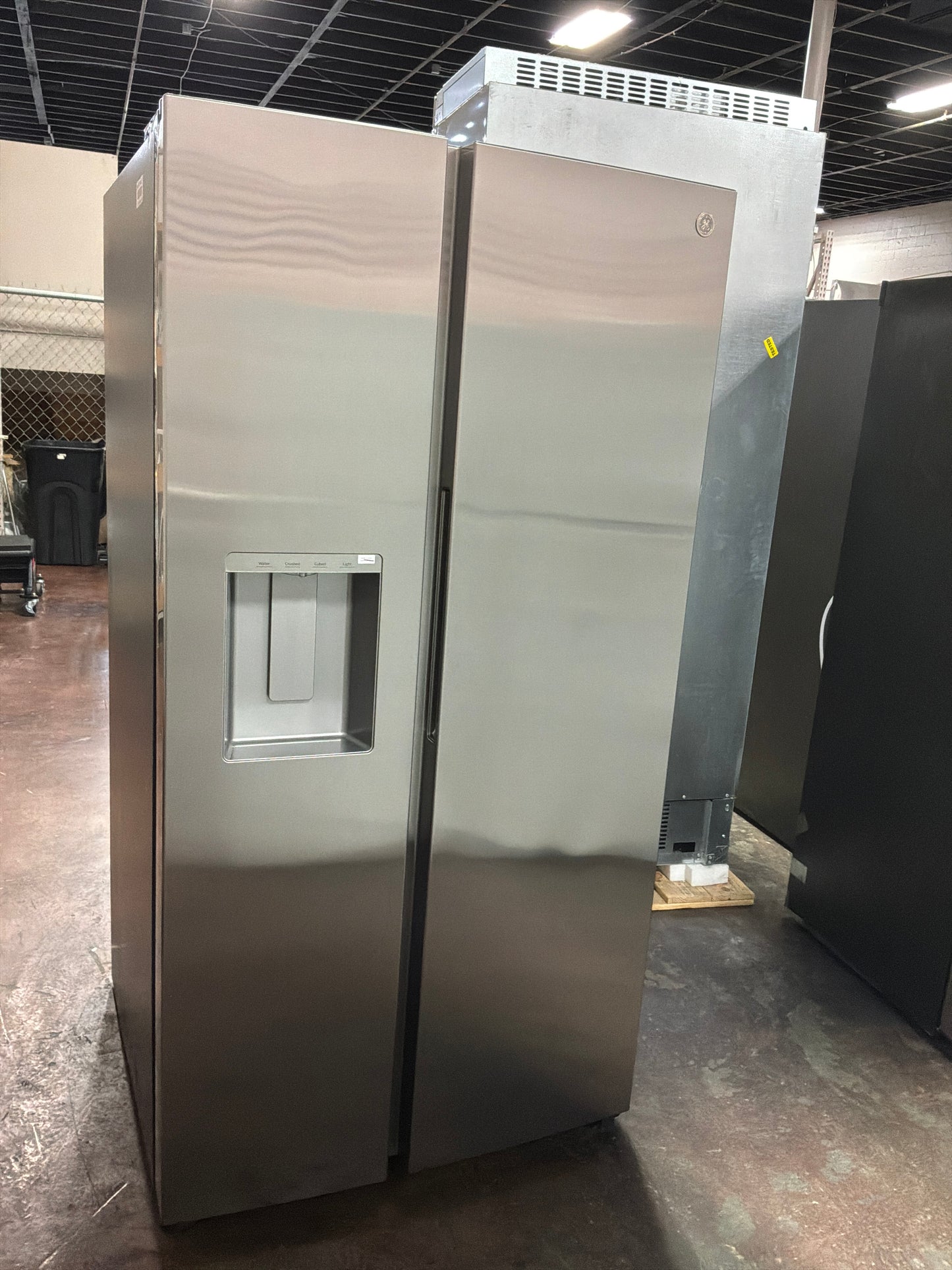 Front view, door closed