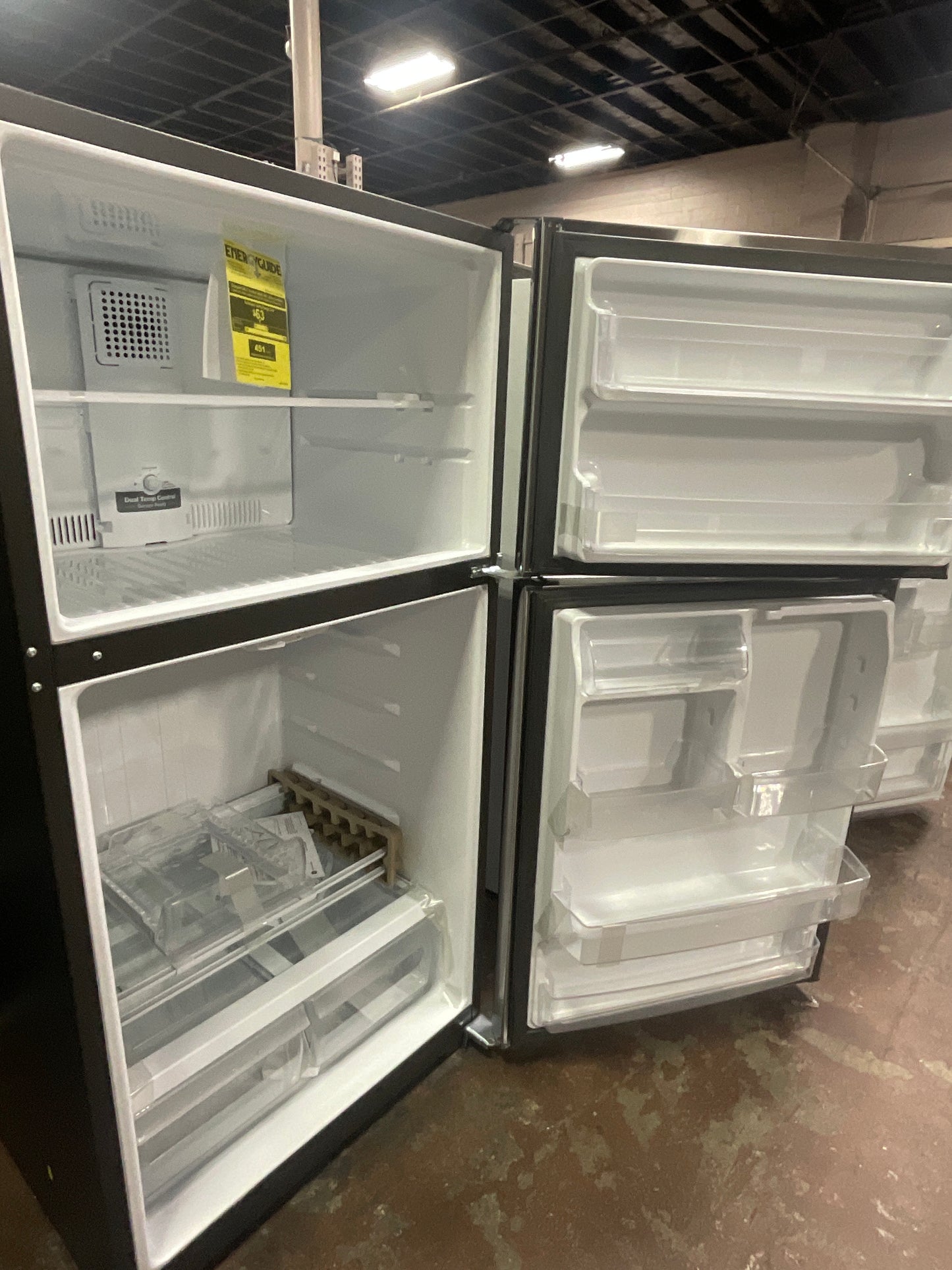 Front view, door open