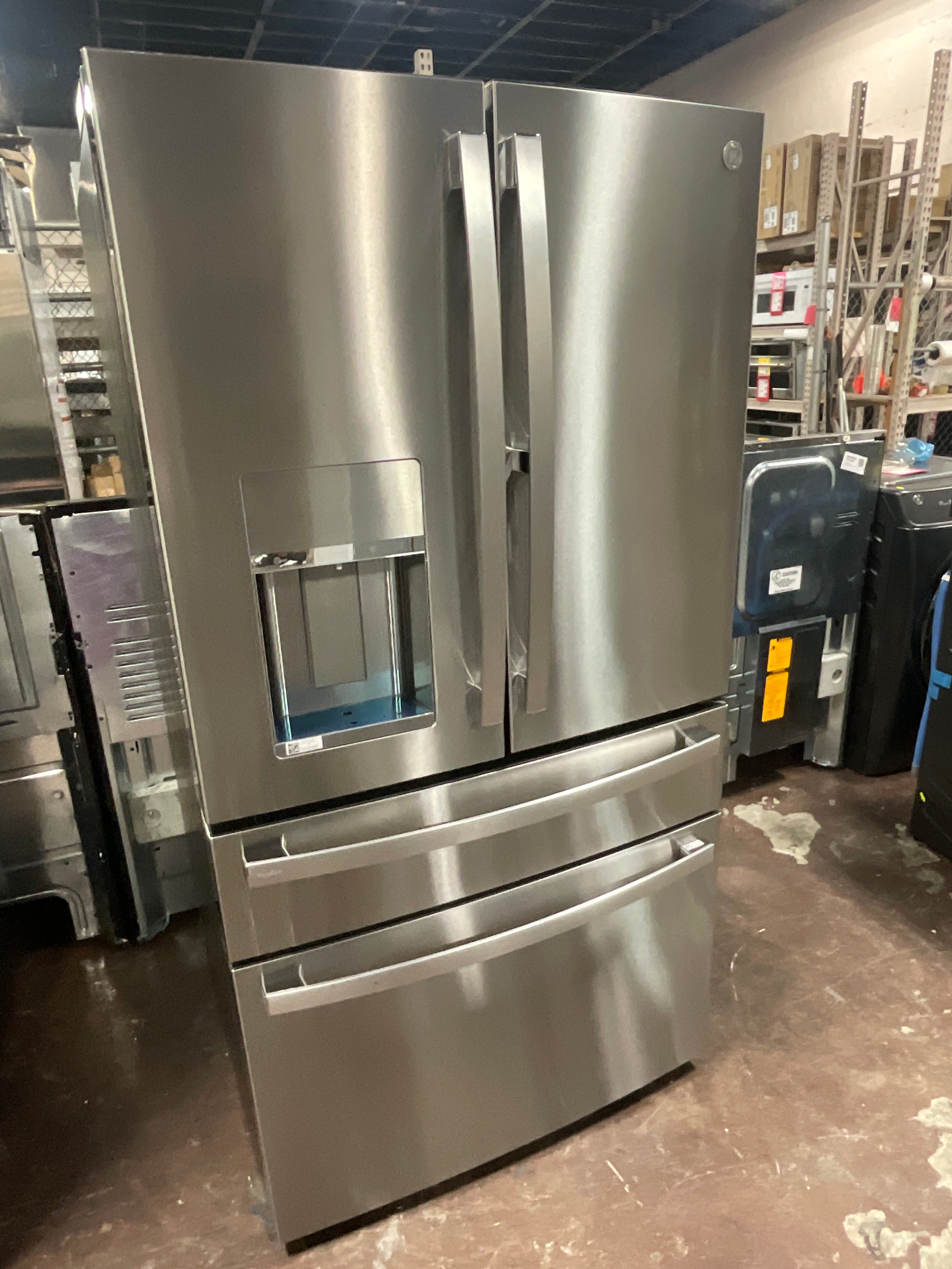 Front view, door closed