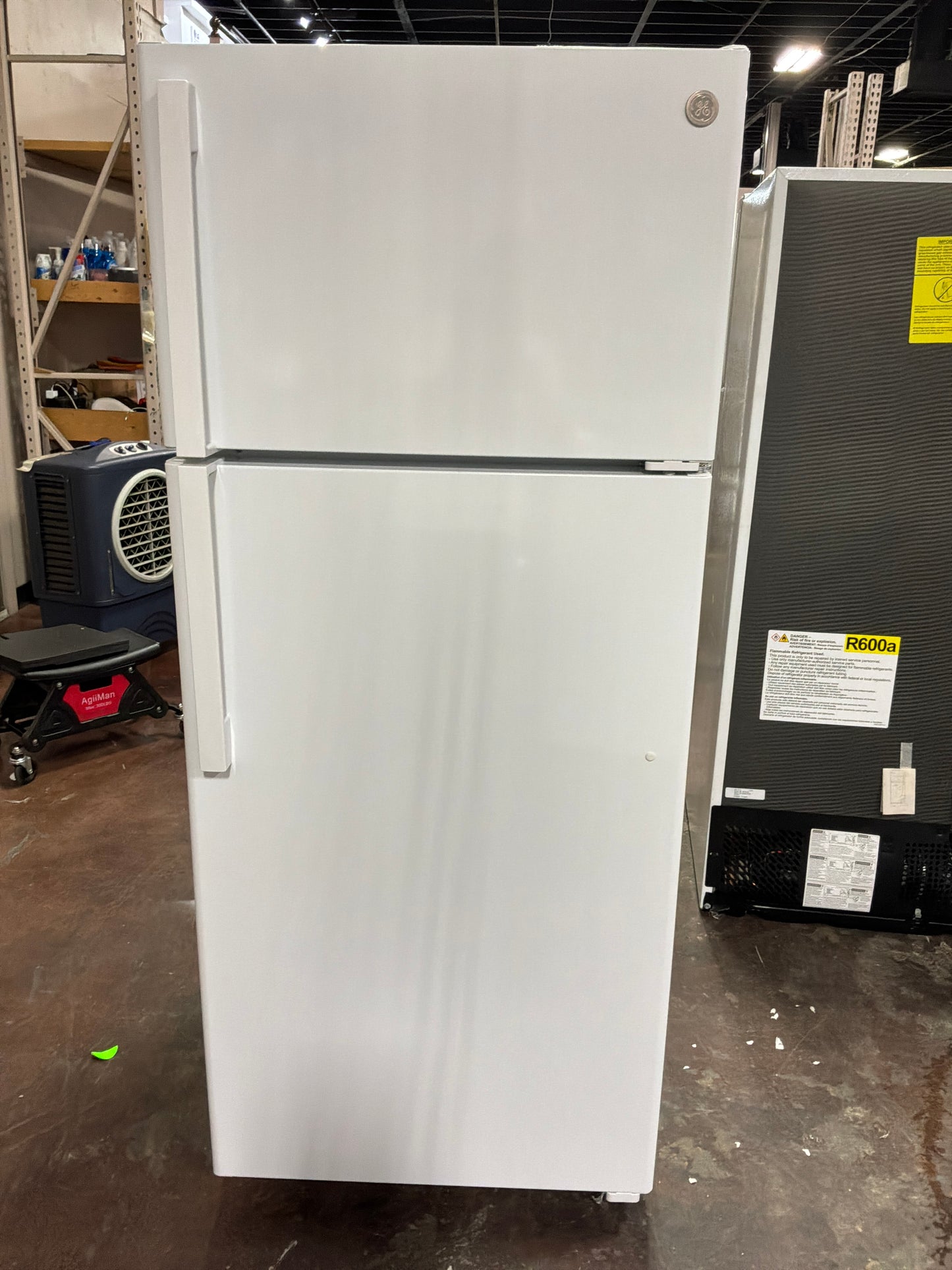 Front view, door closed