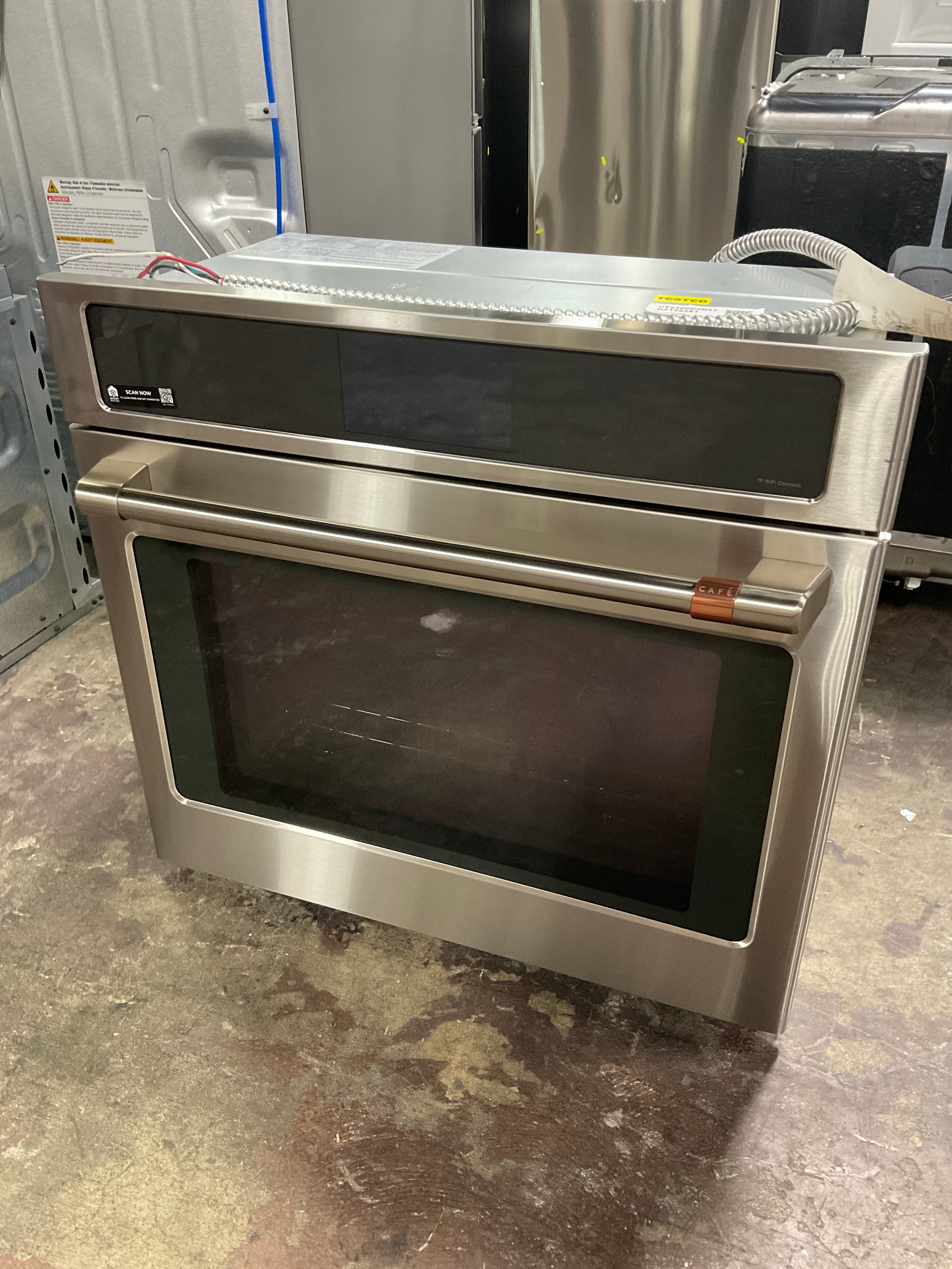 Front view, door closed