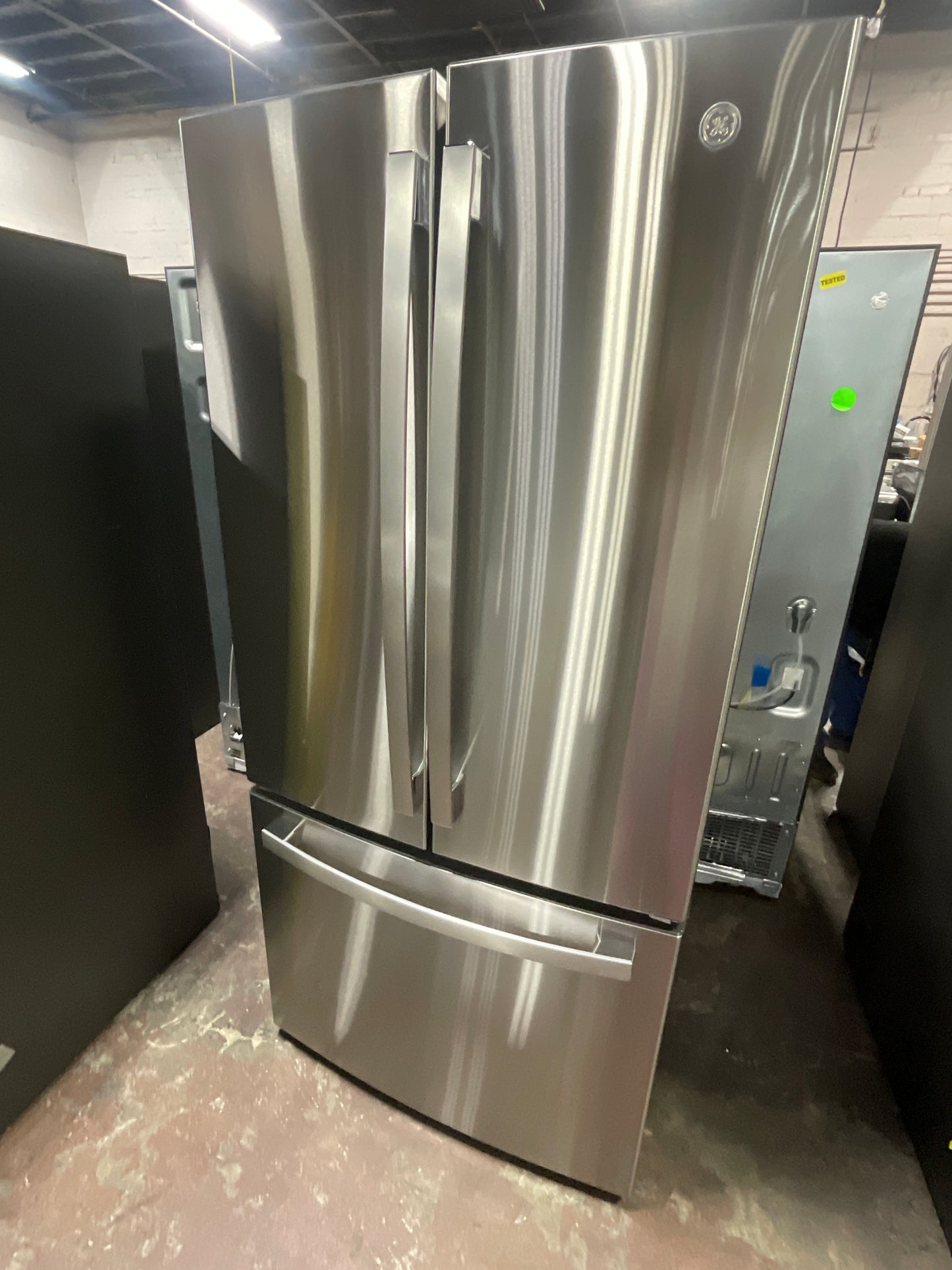 Front view, door closed