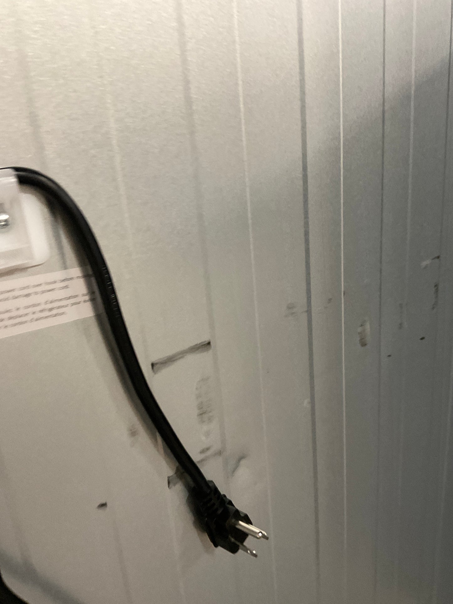 Front view, door closed