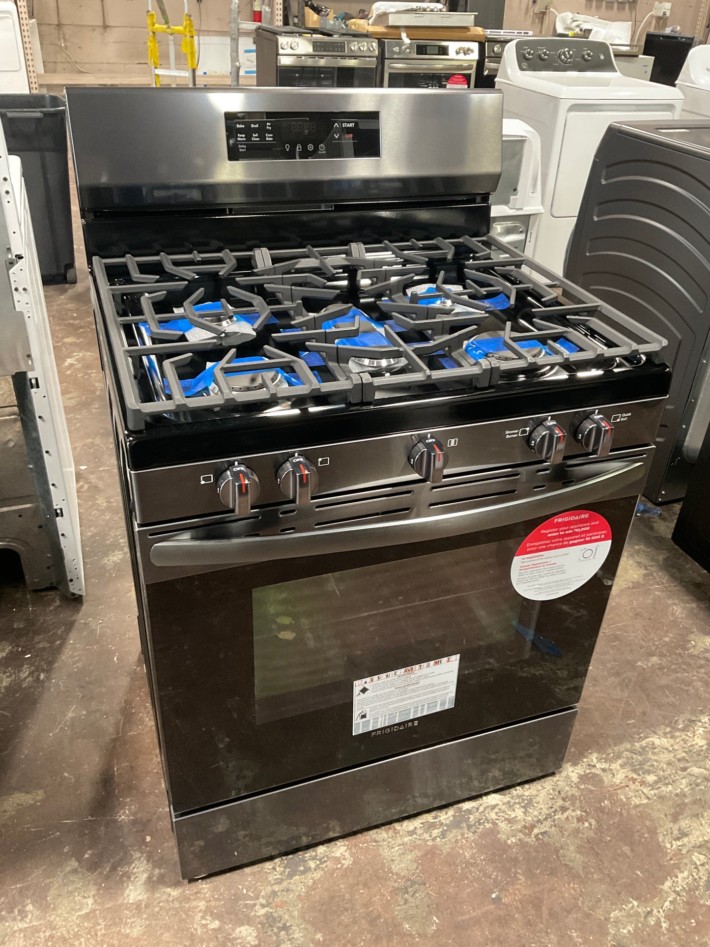 Front view, oven-door closed
