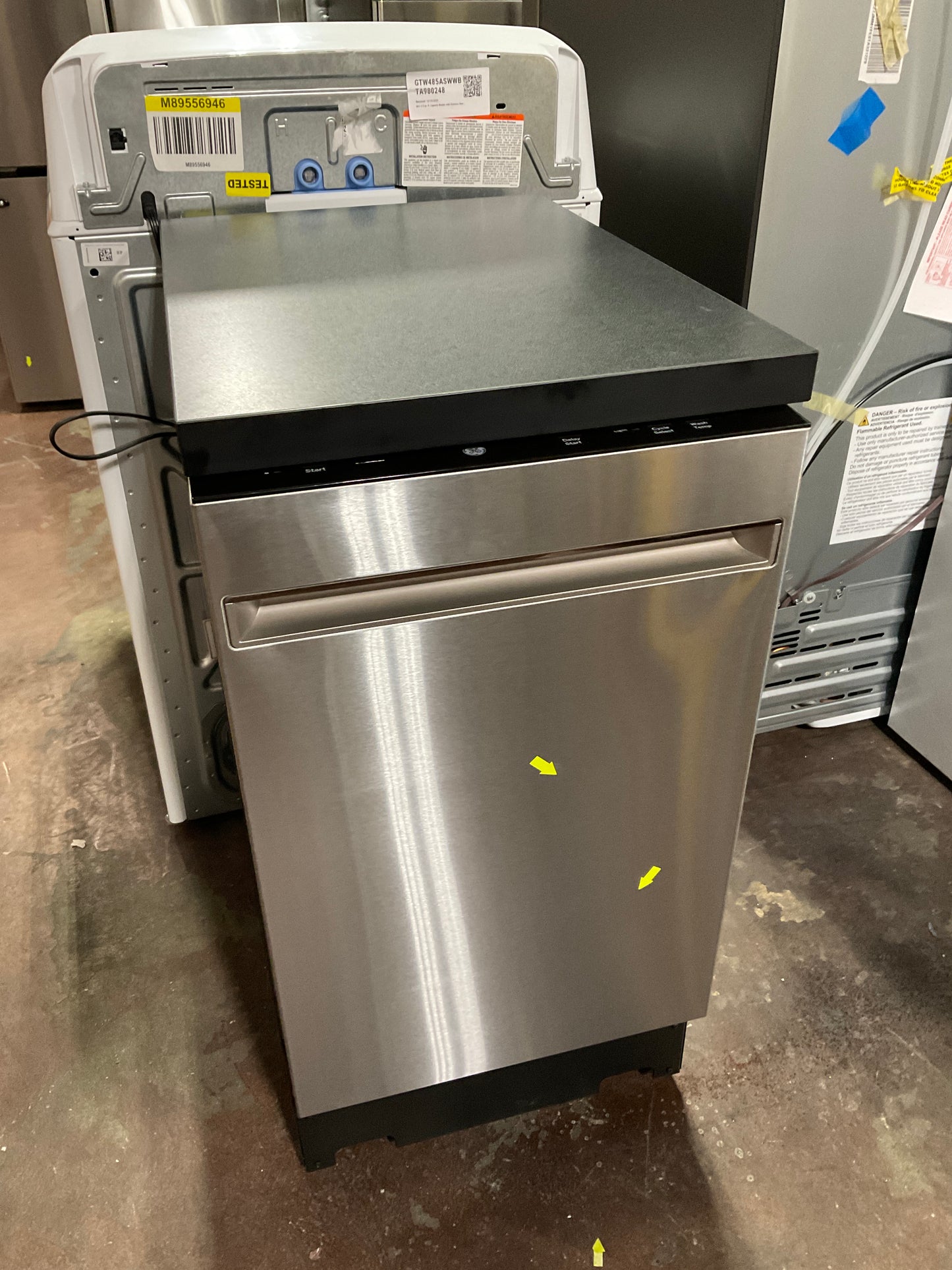 Front view, doors closed