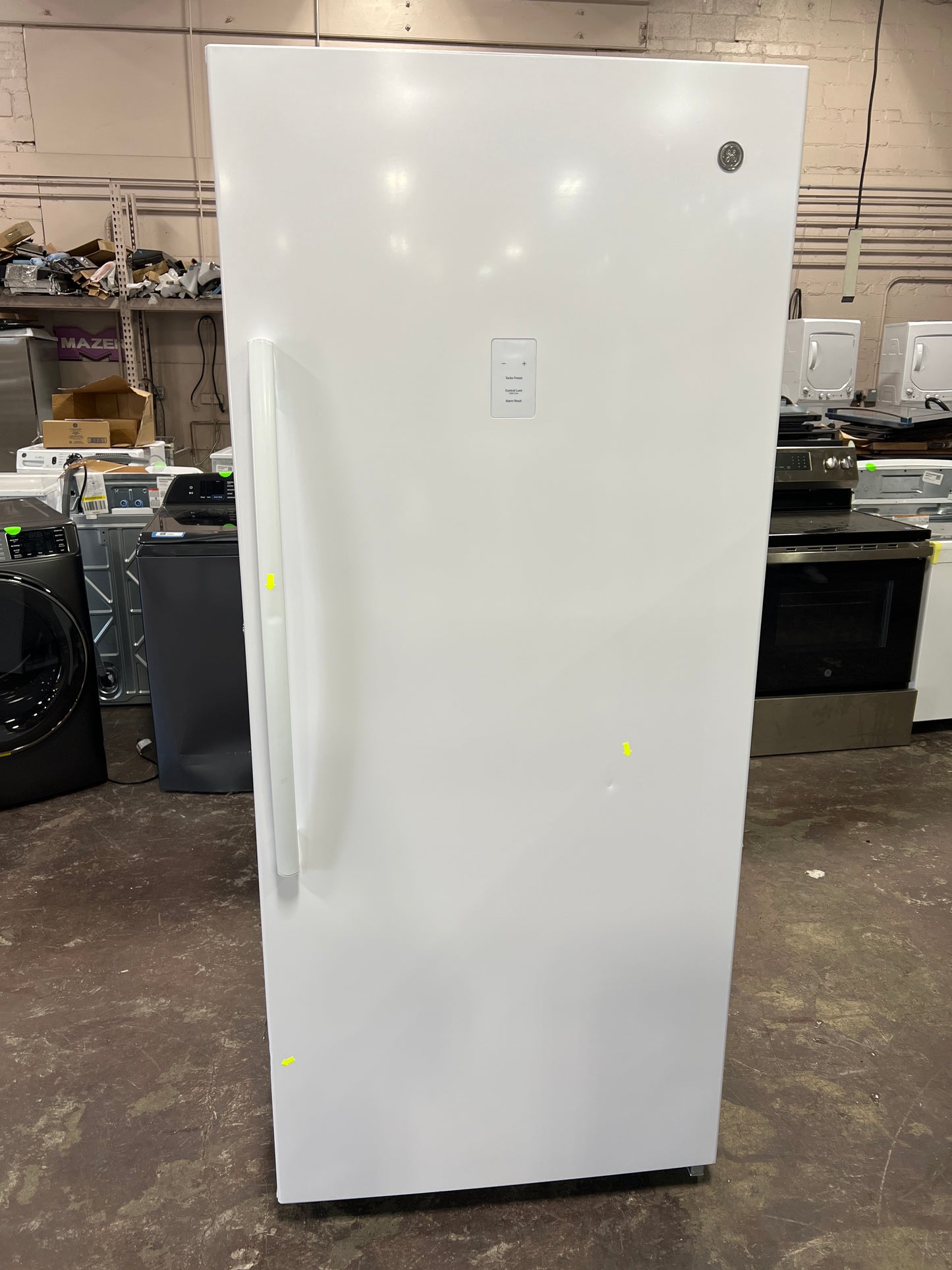 Front view, door closed