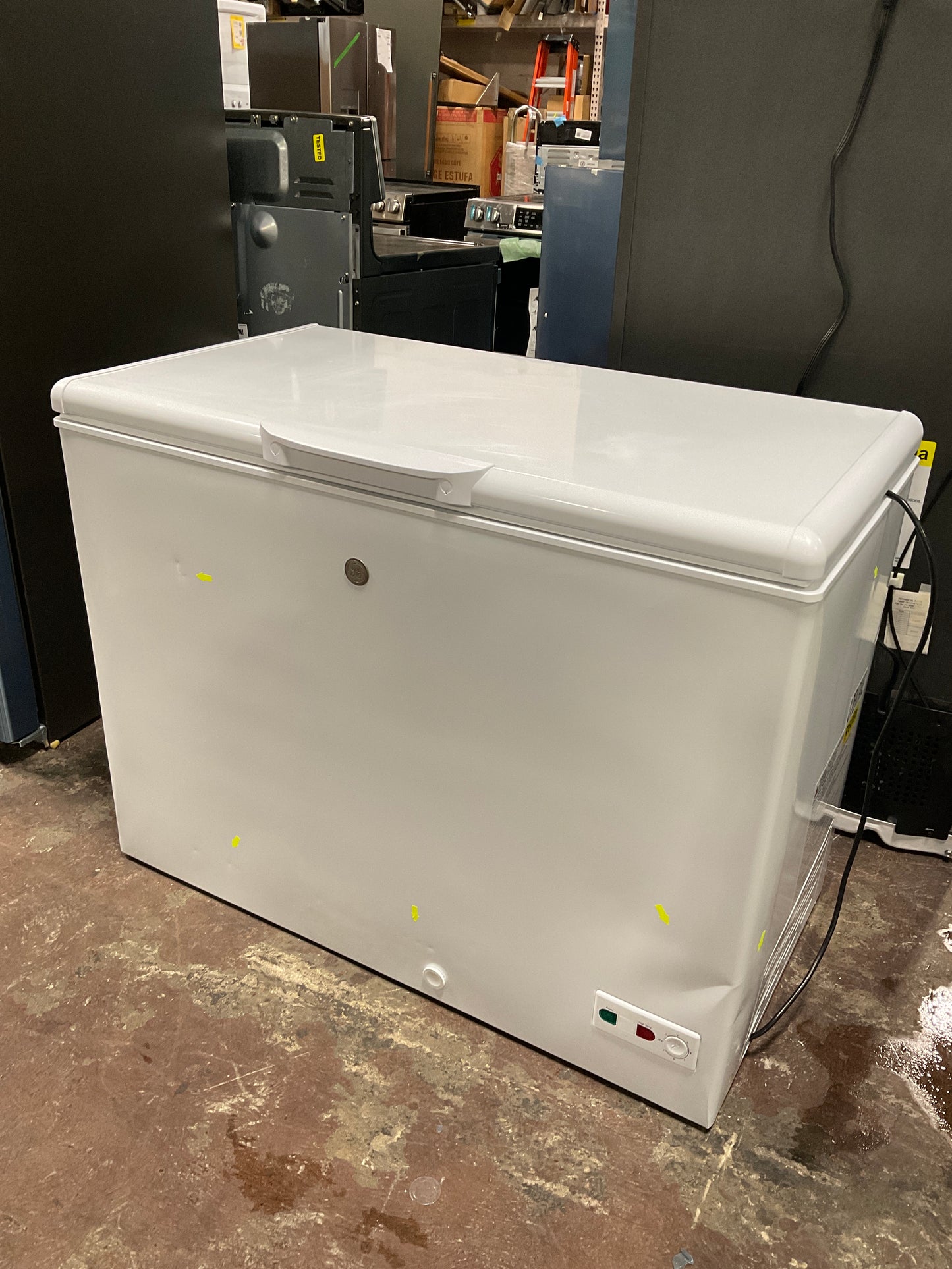 Front view, door closed