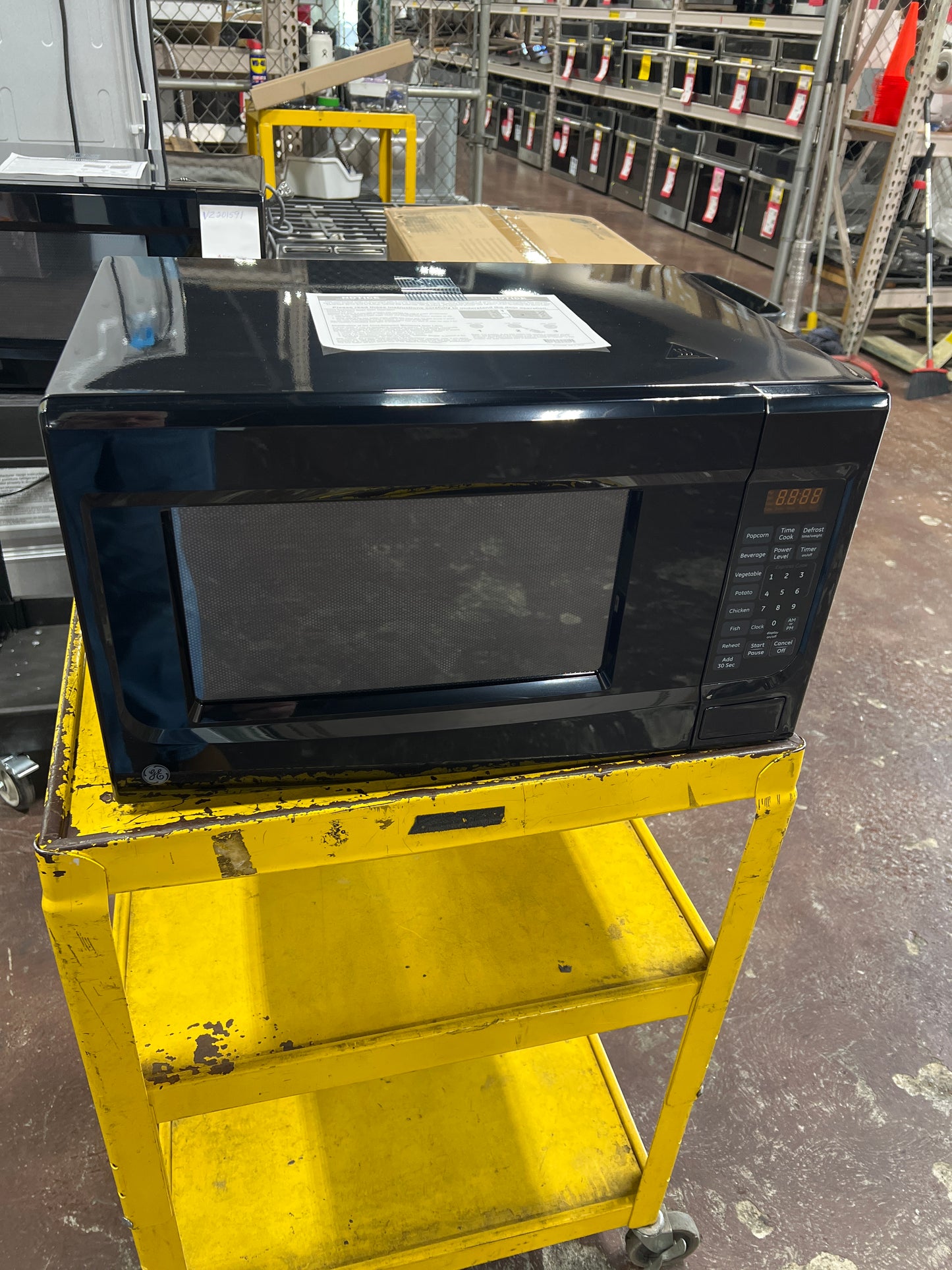 Front view, door closed