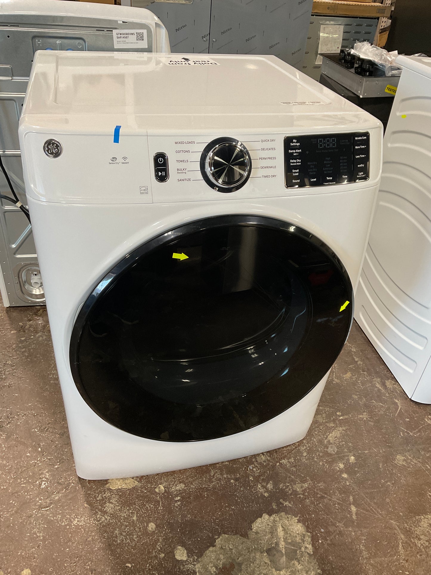 Front view, door closed