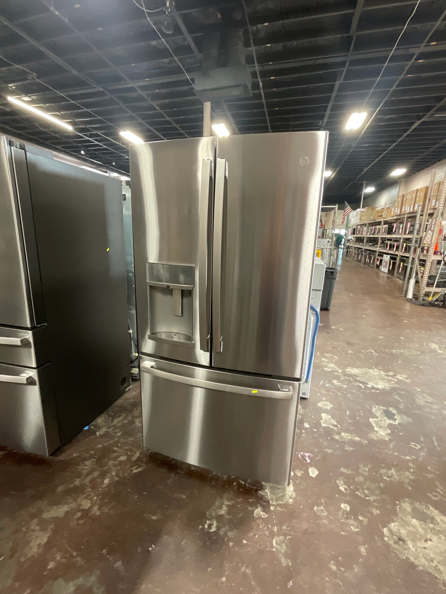 Front view, door closed