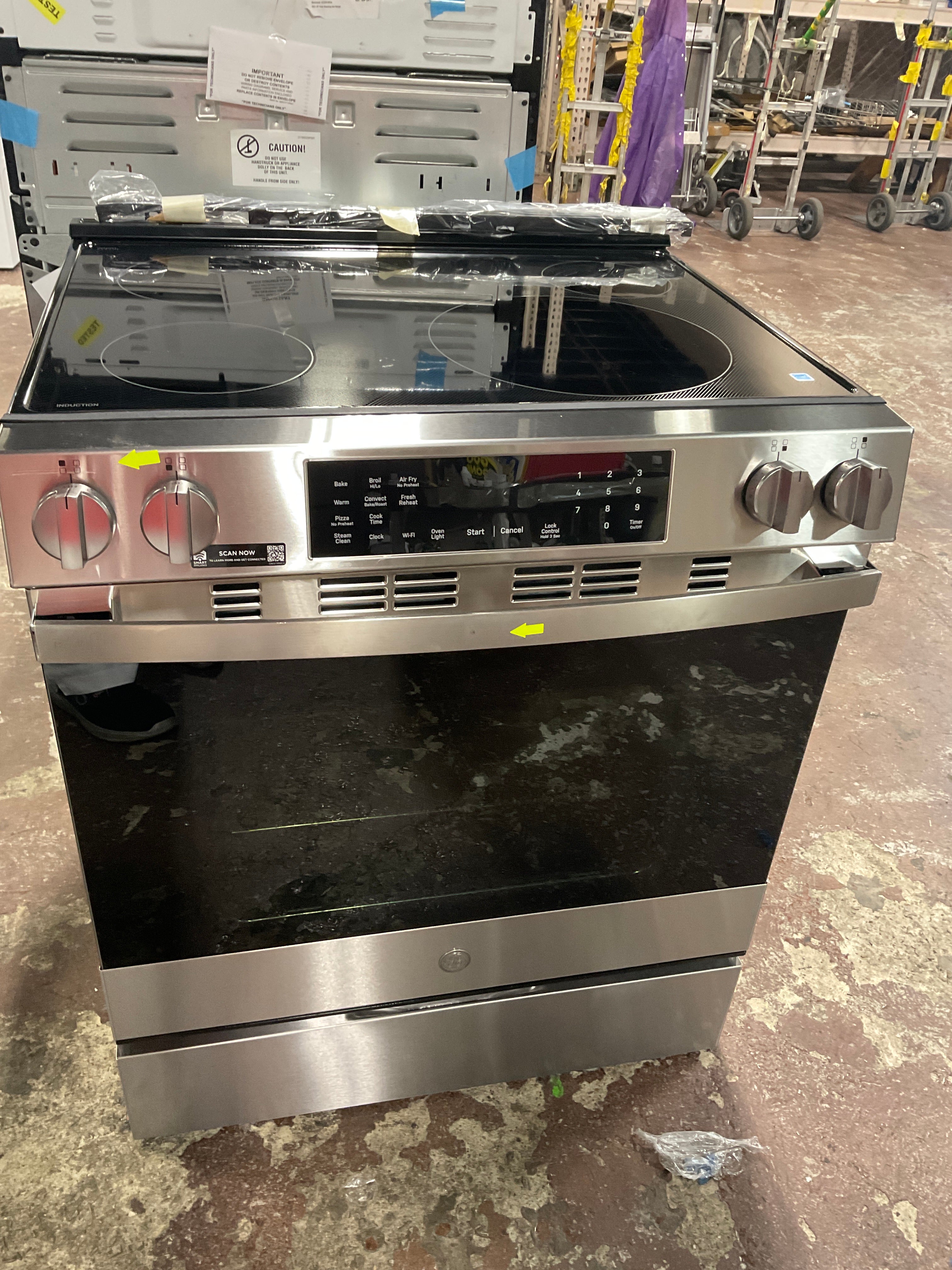 Front view, oven-door closed
