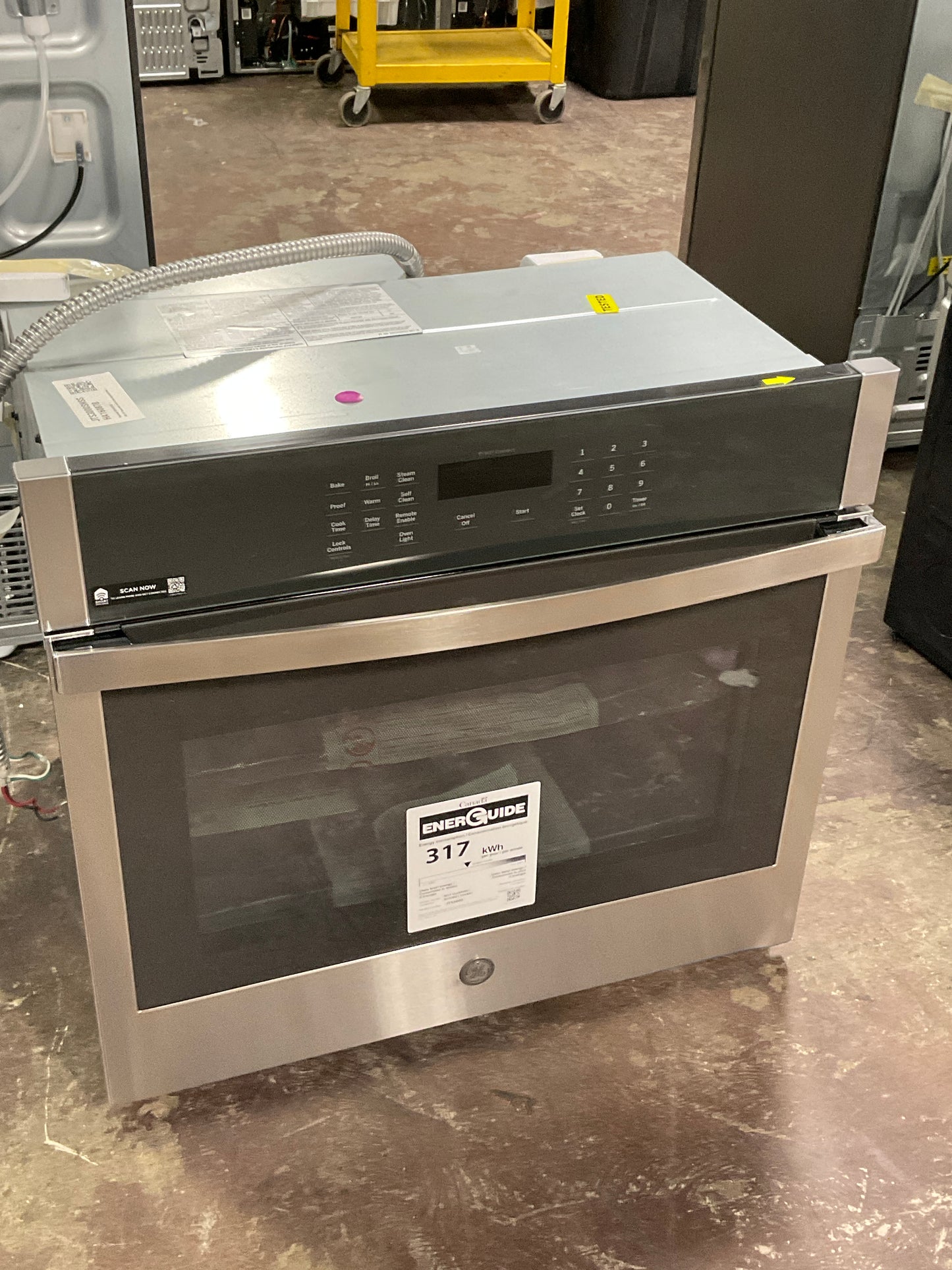 Front view, door closed