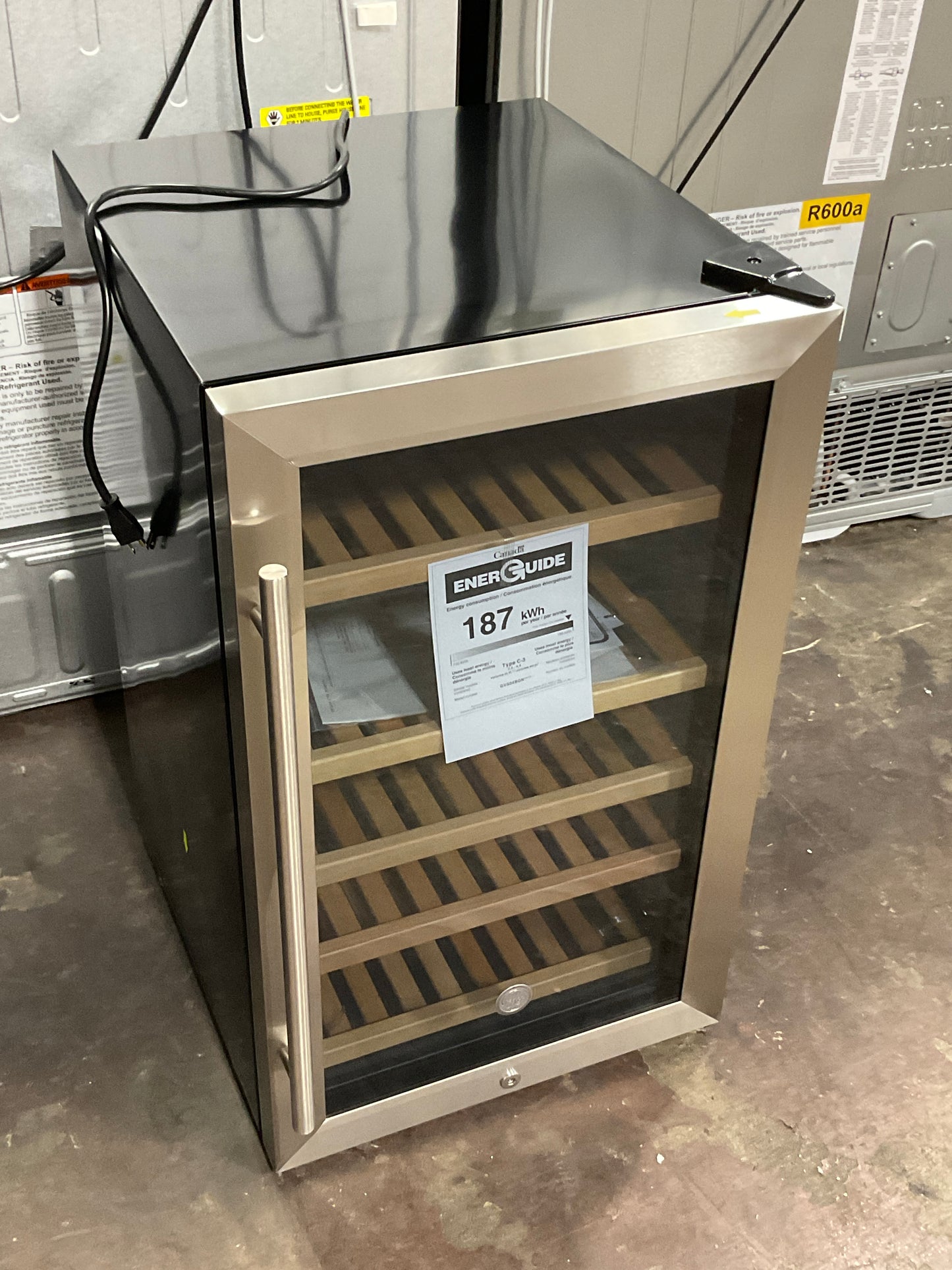 Front view, door closed