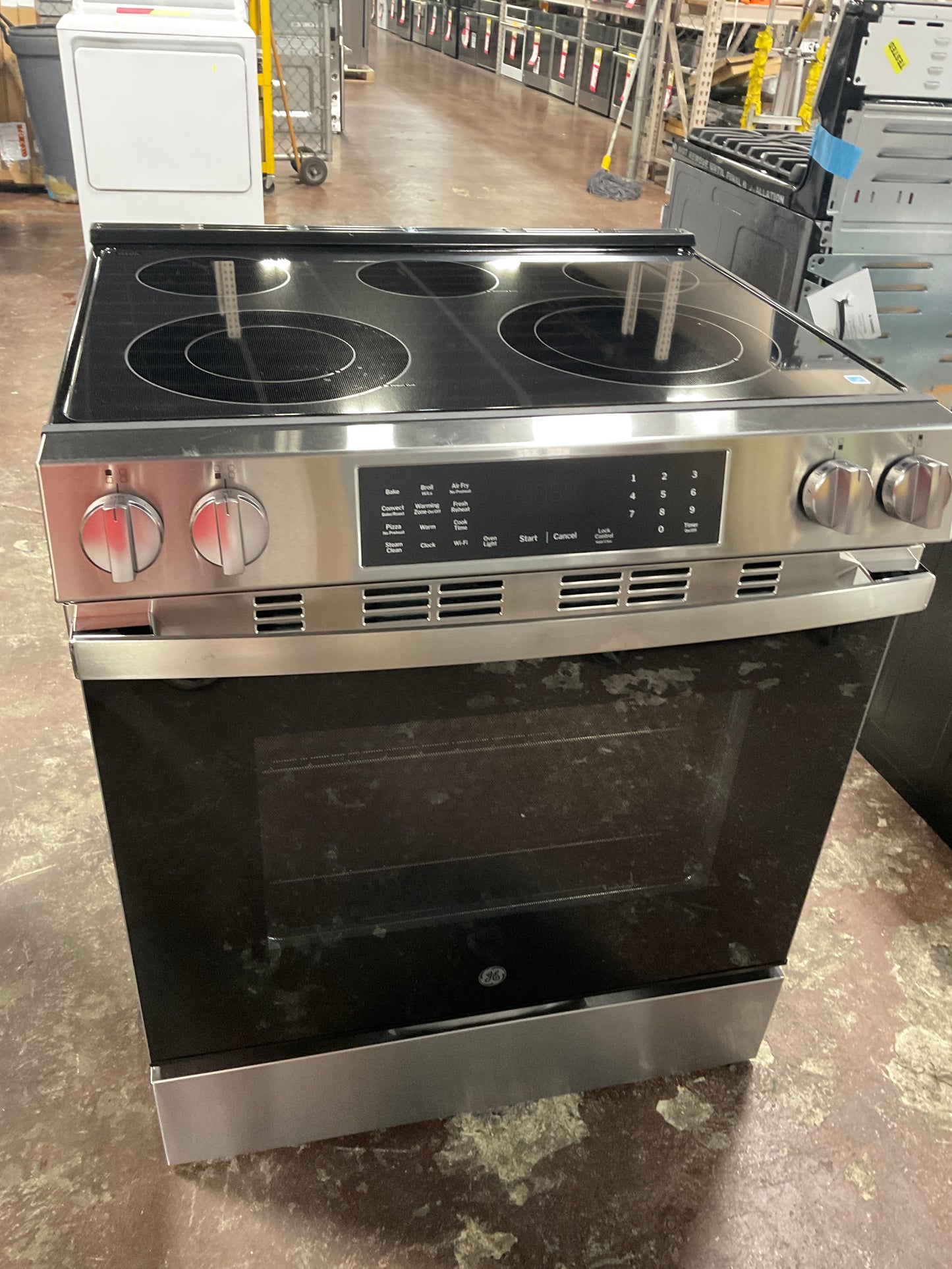Front view, oven-door closed