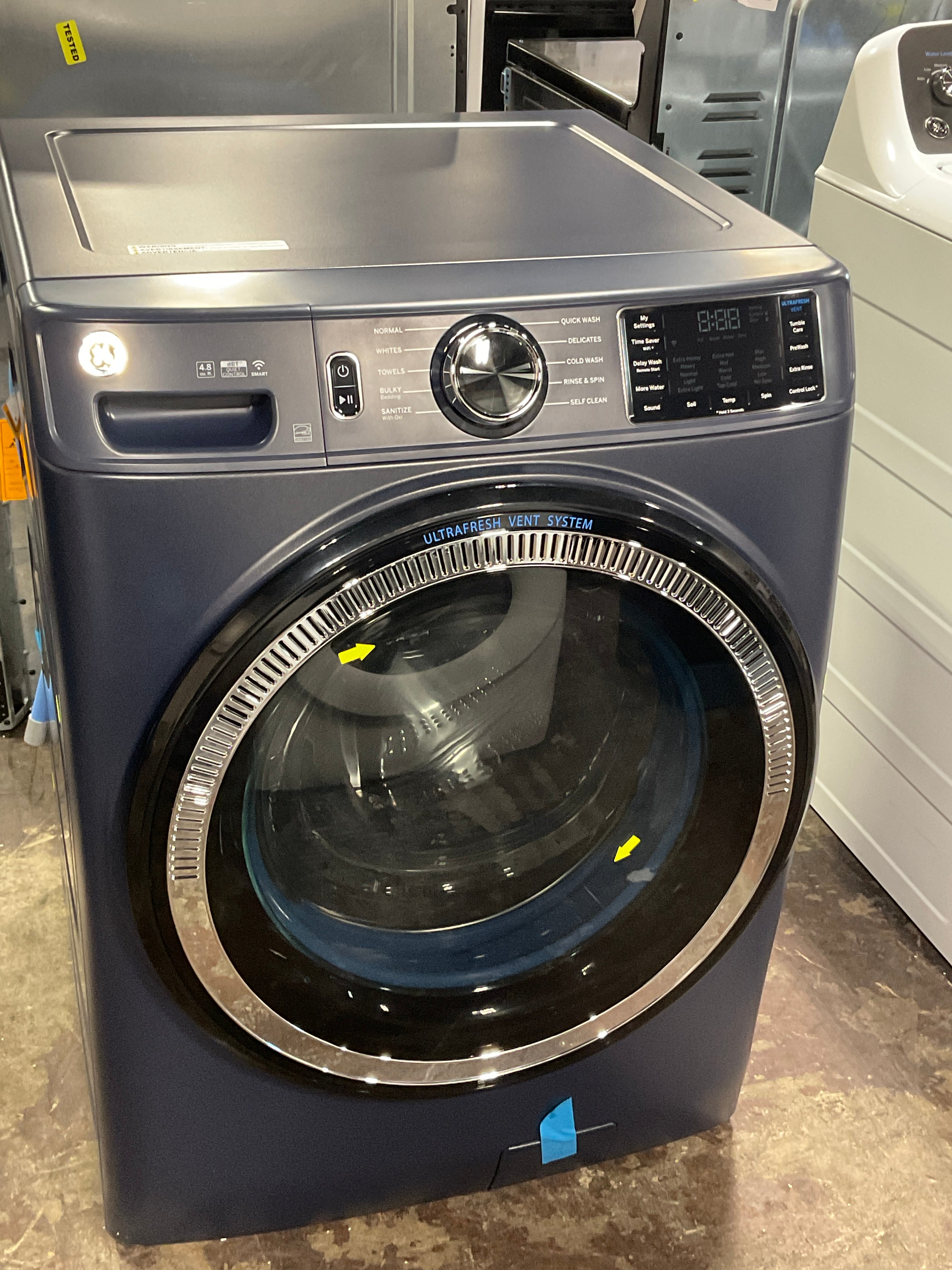 Front view, door closed