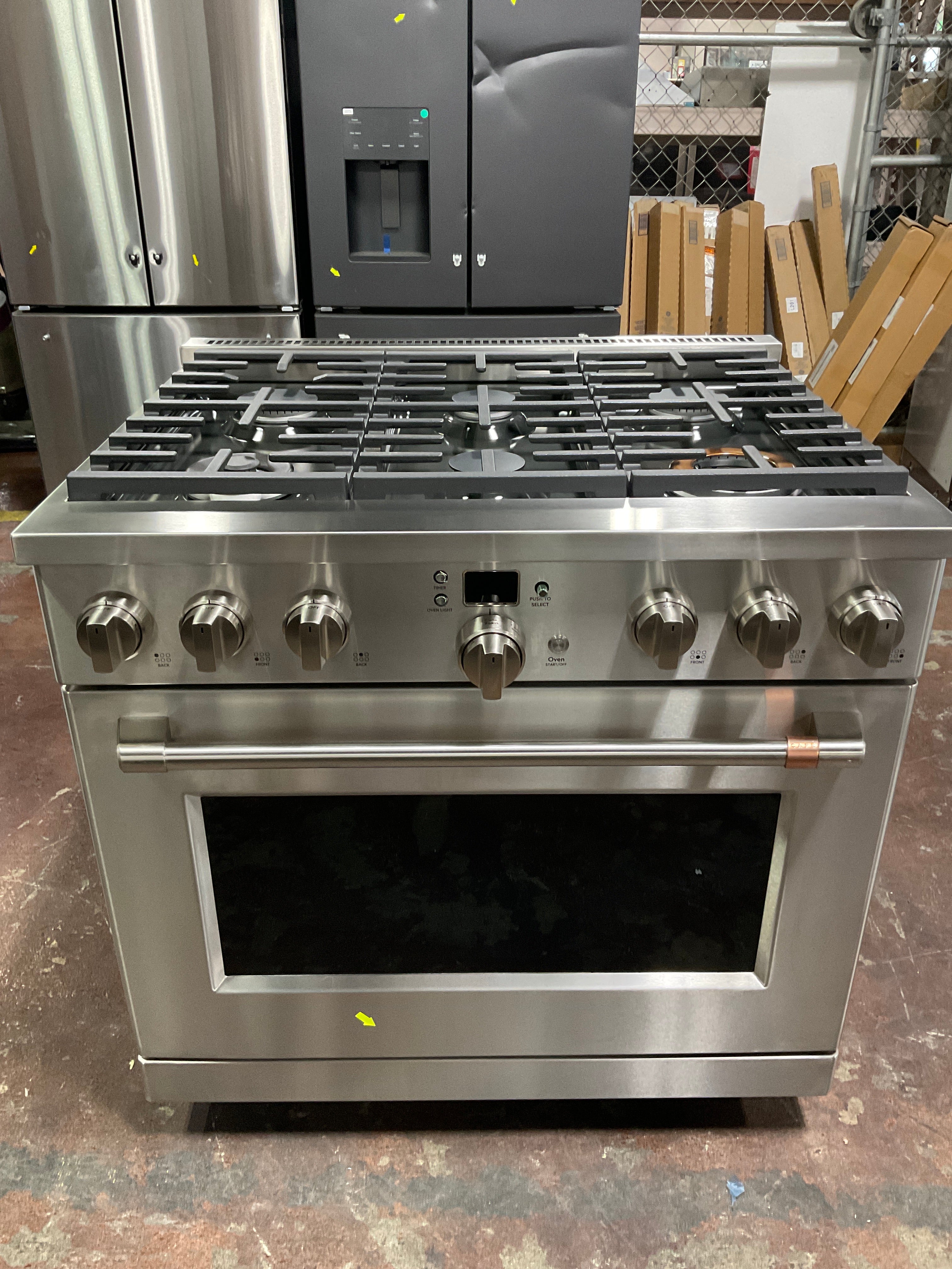 Front view, oven-door closed