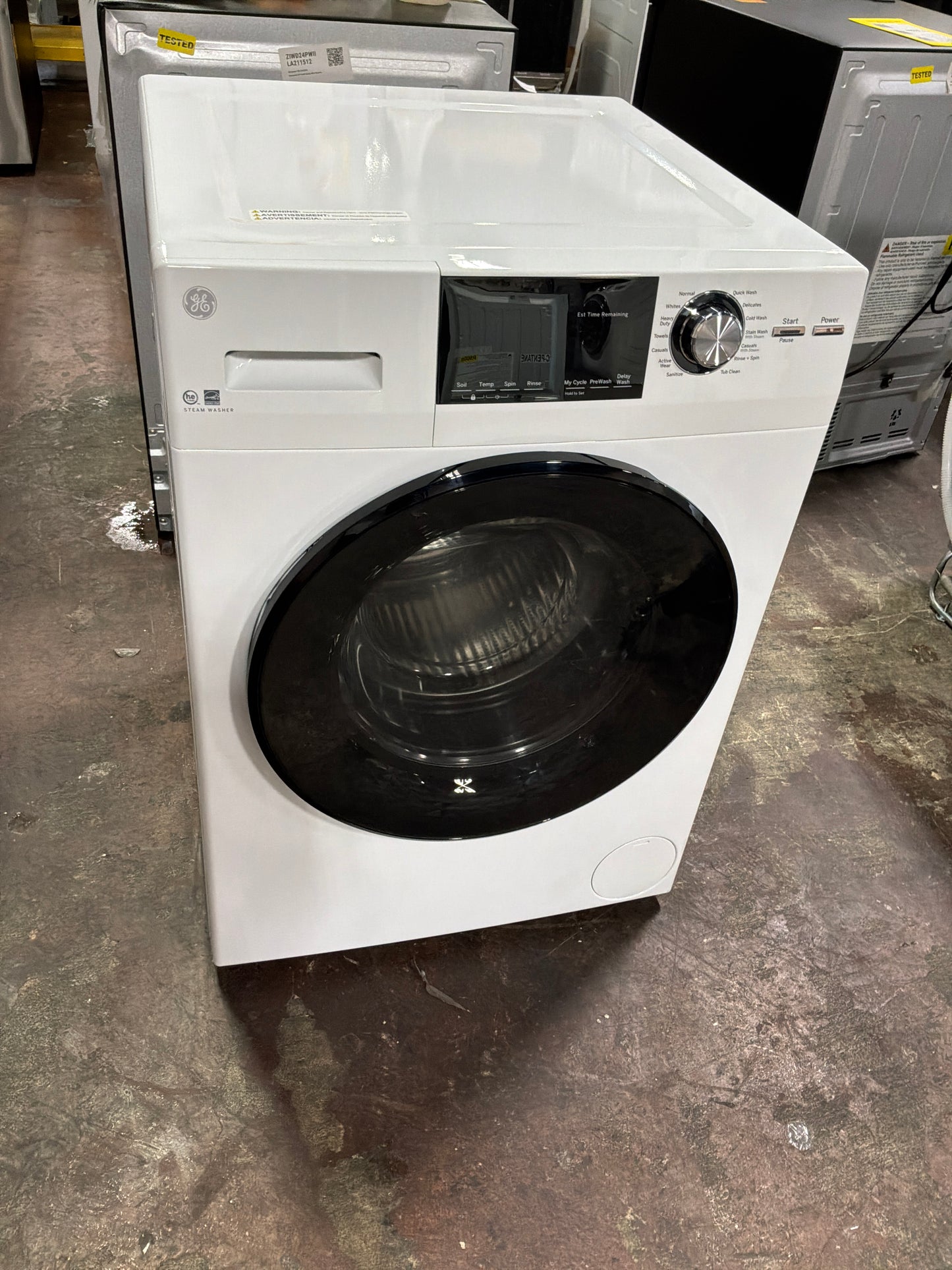 Front view, door closed
