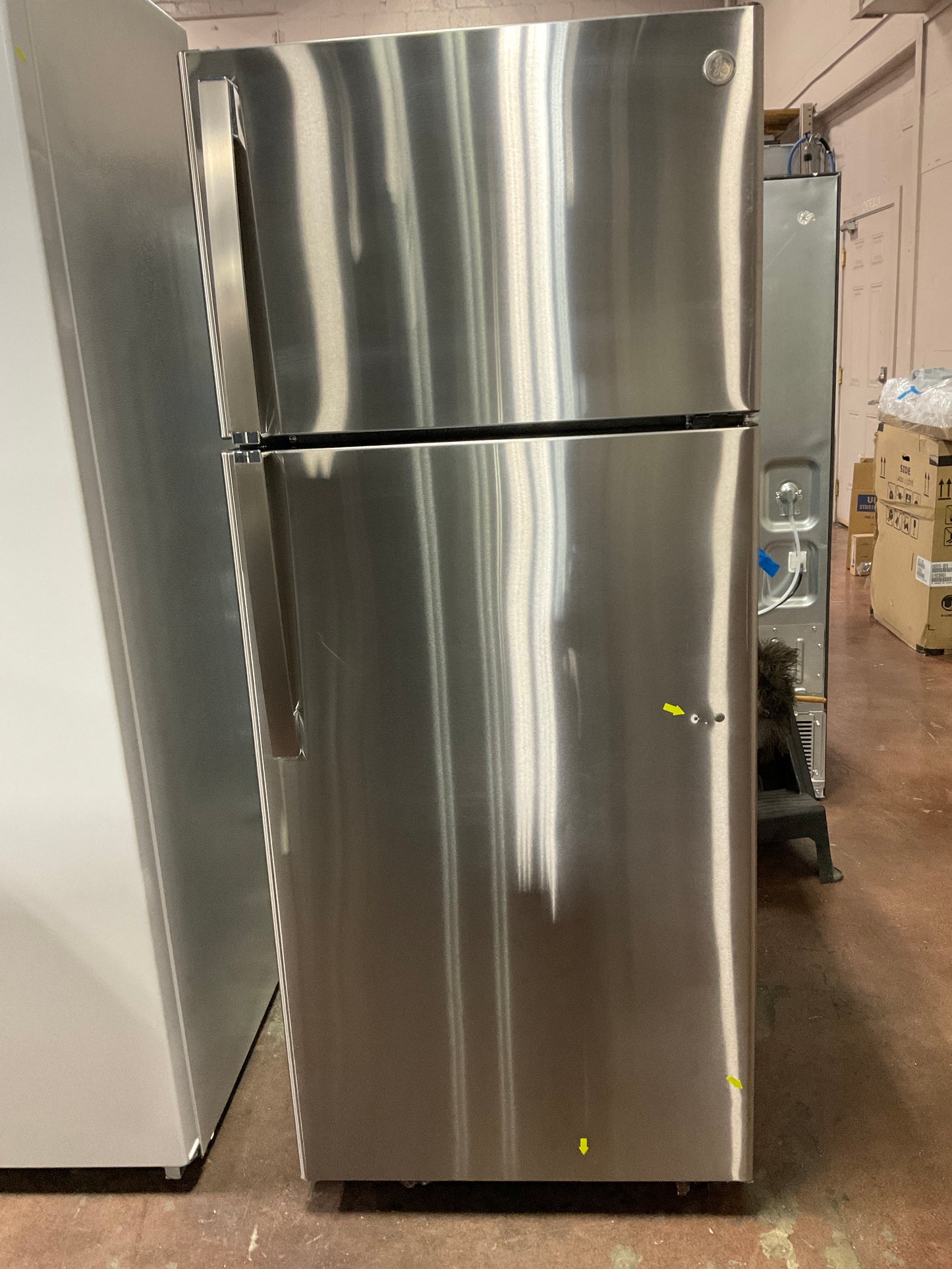 Front view, door closed