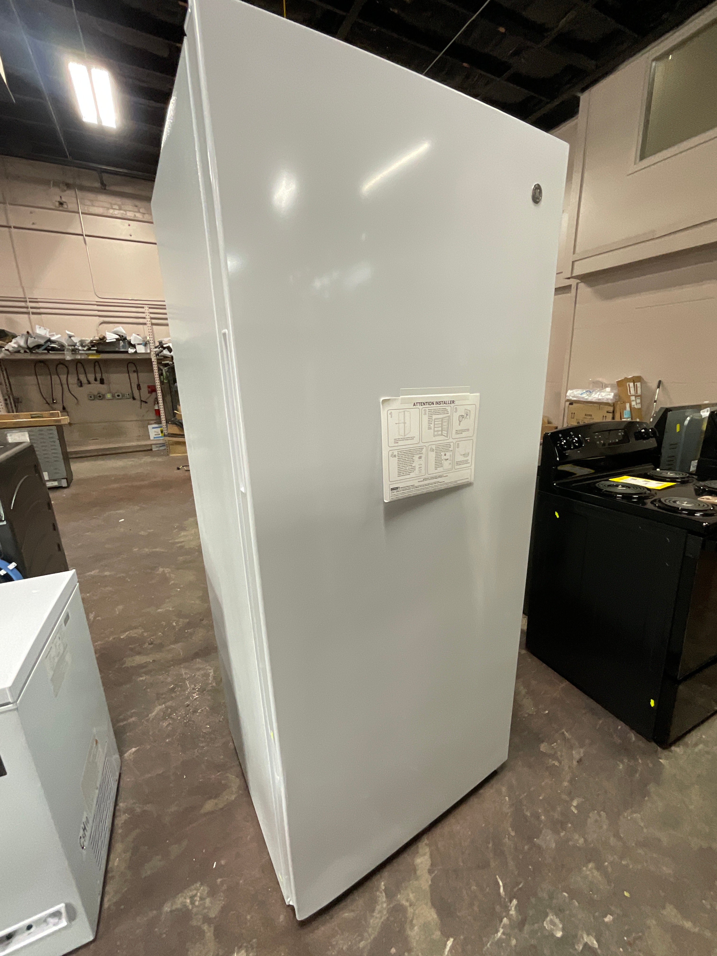 GE® 21.3 Cu. Ft. Frost-Free Garage Ready Upright Freezer | Mazer